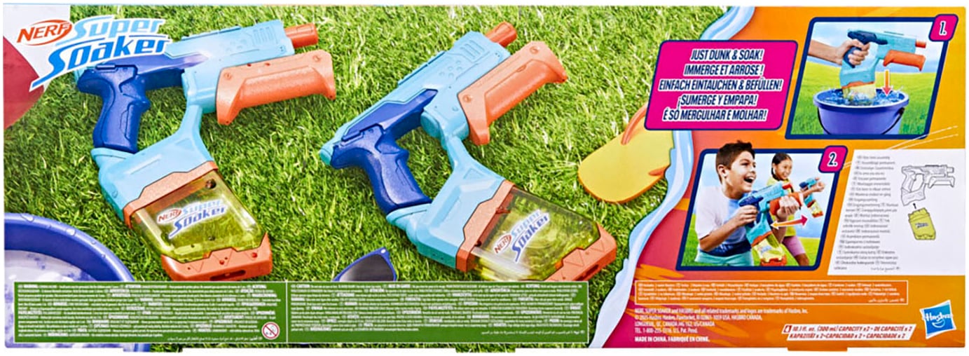 Hasbro Wasserpistole »Nerf, Super Soaker Dunk-Fill«, (Set, 2 tlg.)