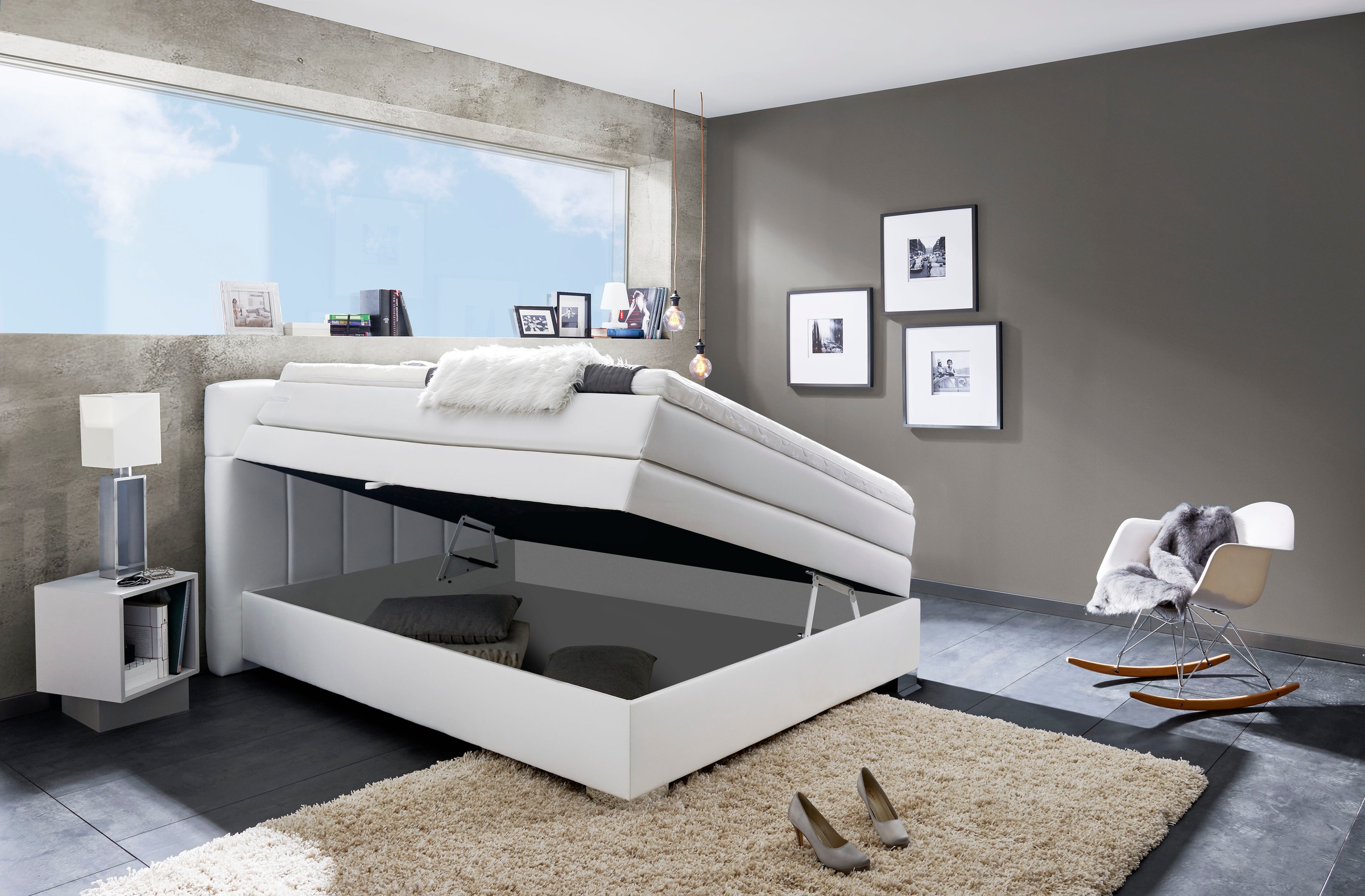 INOSIGN Boxspringbett »Airdrie«, inkl. Bettkasten und Topper