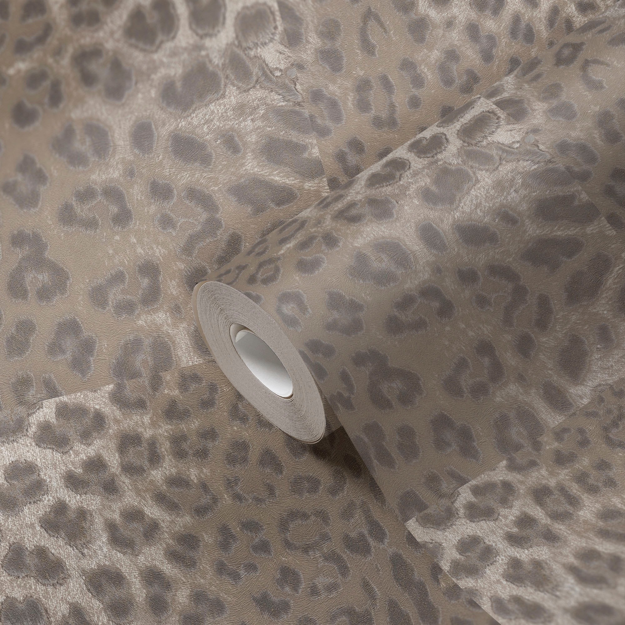 living walls Vliestapete »Desert Lodge«, Fellimitat-animal print-gemustert, Tapete Leopardenmuster Tapeten Wohnzimmer Schlafzimmer Küche Flur Büro