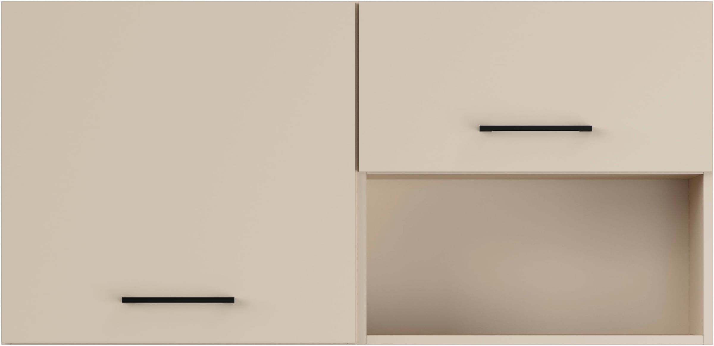 IMPULS KÜCHEN Mehrzweckschrank-Set »Warschau«, (2 St., Hängeschrank und Hängeschrank mit offenem Regal, Breite 120 cm), Vielfältige Varianten verfügbar; kombinierbar mit anderen Artikeln