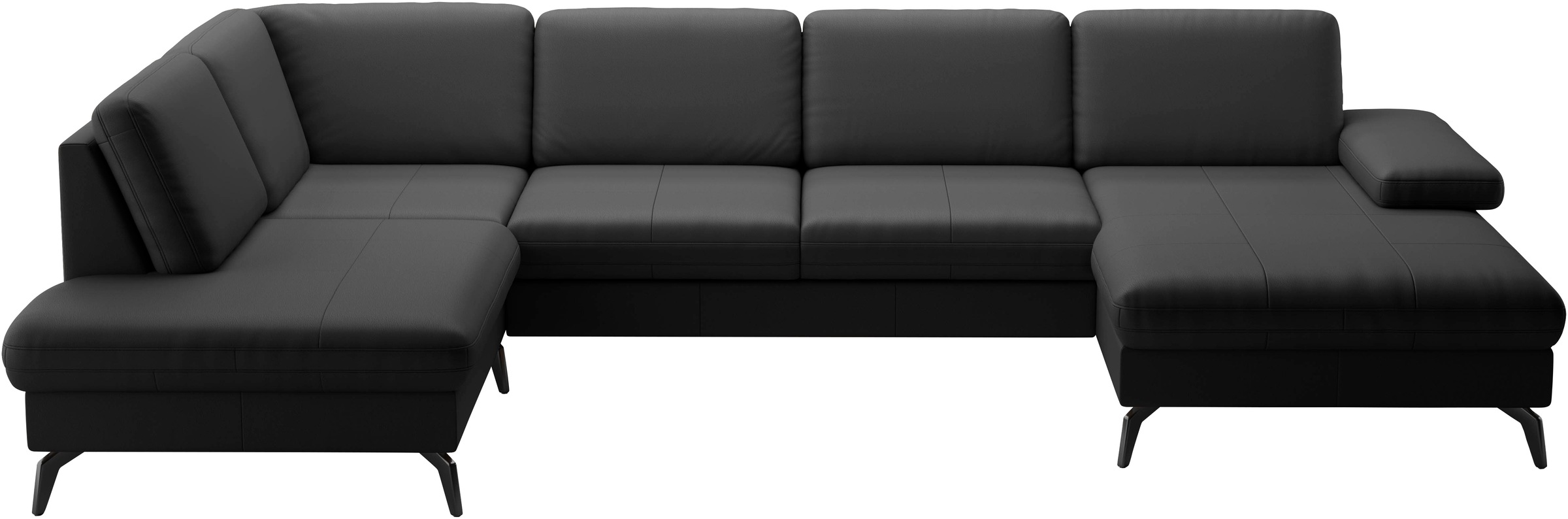 sit&more Wohnlandschaft »Morris U-Form, inkl. Sitztiefenverstellung«, wahlweise mit Armteilverstellung, Bettfunktion & Bettkasten