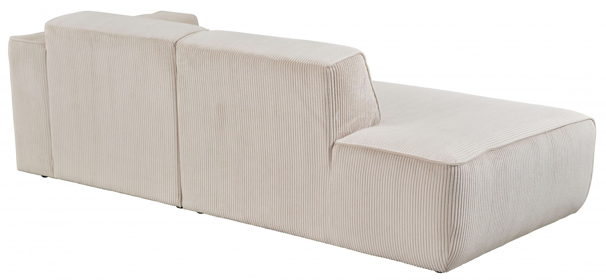 andas 2-Sitzer »Noord mit Kedernaht, Breite 227 cm«, Cord, Struktur, Webstoff, mit Wellenunterfederung, Massivholzrahmen