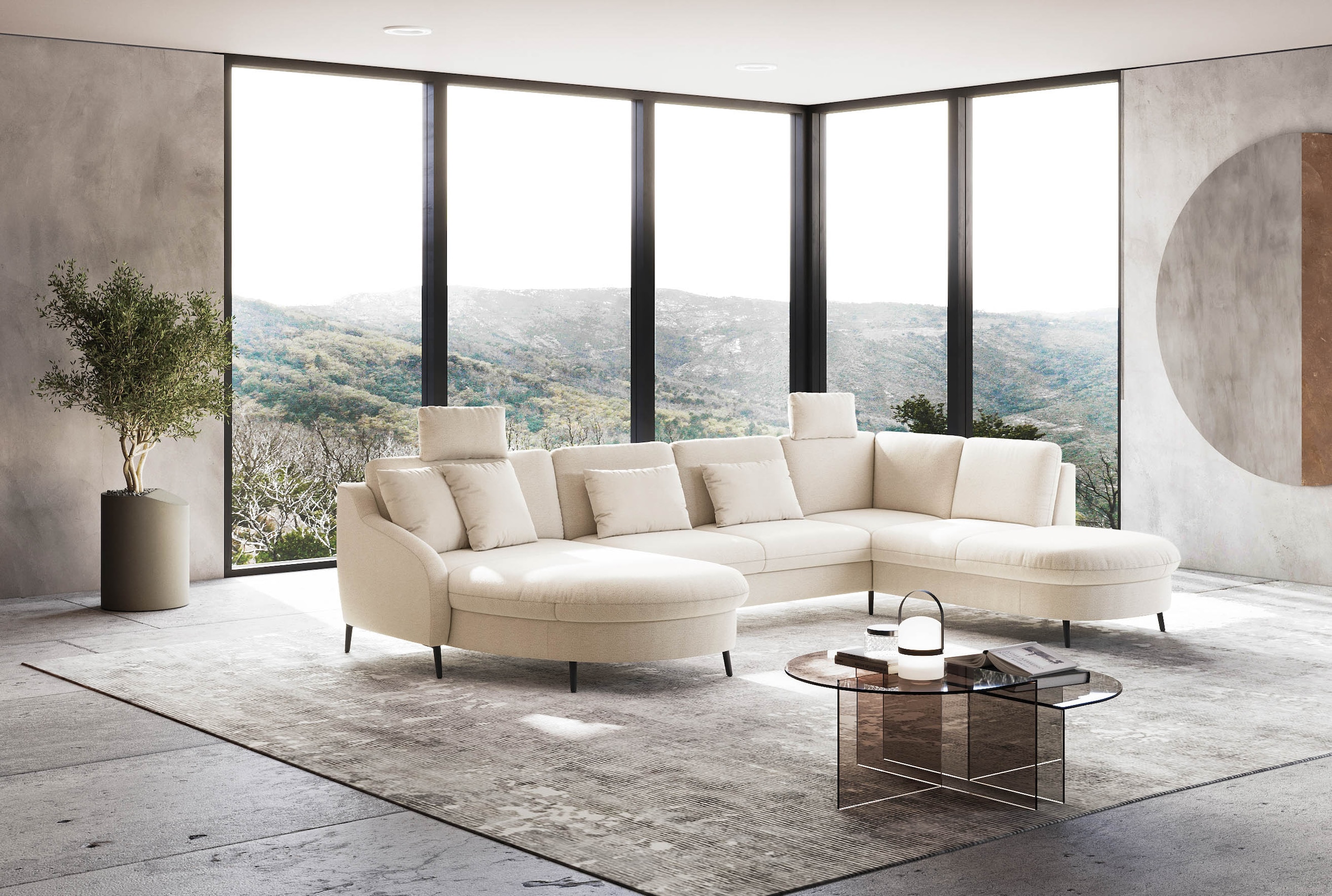 sit&more Wohnlandschaft »Soul U-Form«, wahlweise mit Bett und Bettkasten