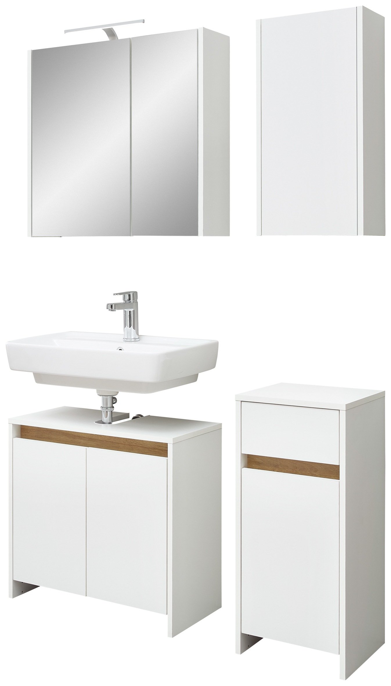 Saphir Badmöbel-Set »Quickset 100, Waschbeckenunterschrank mit Spiegelschra günstig online kaufen