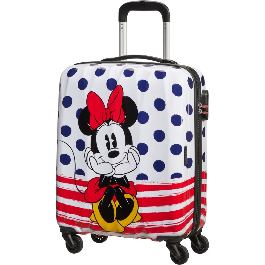 American Tourister® Hartschalen-Trolley »Disney Legends, Minnie Blue Dots, 55 cm«, 4 Rollen