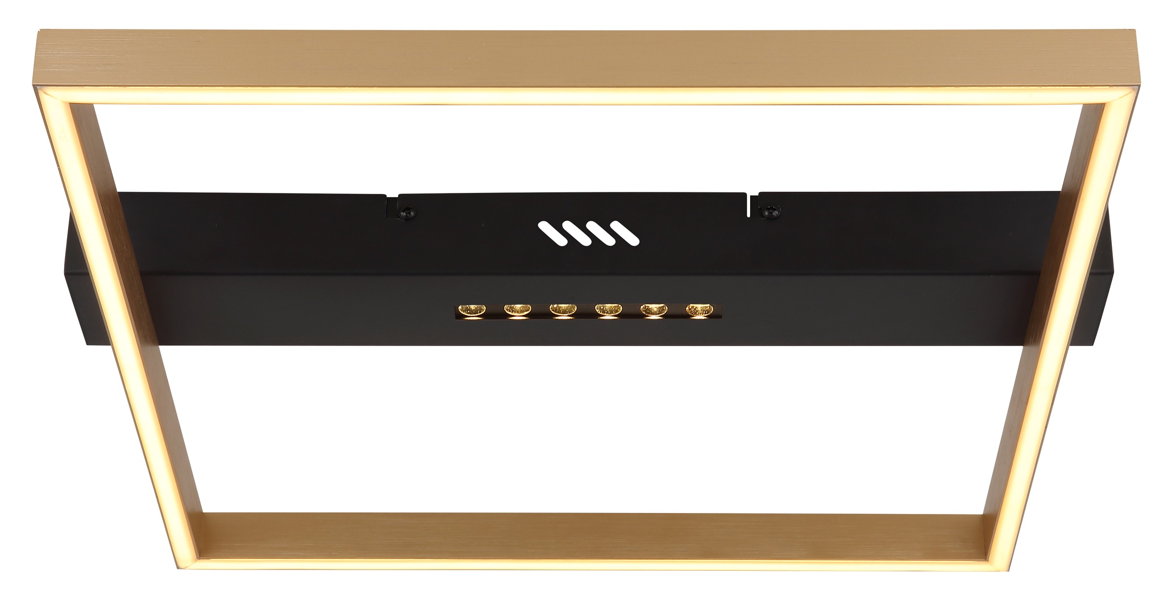 GLOBO LIGHTING LED Deckenleuchte »LUFFY« LED-Modul 1 Stk. Warmweiß Deckenlampe/LxBxH: 430x392x69mm/Wohnzimmer/Schlafzimmer/modern