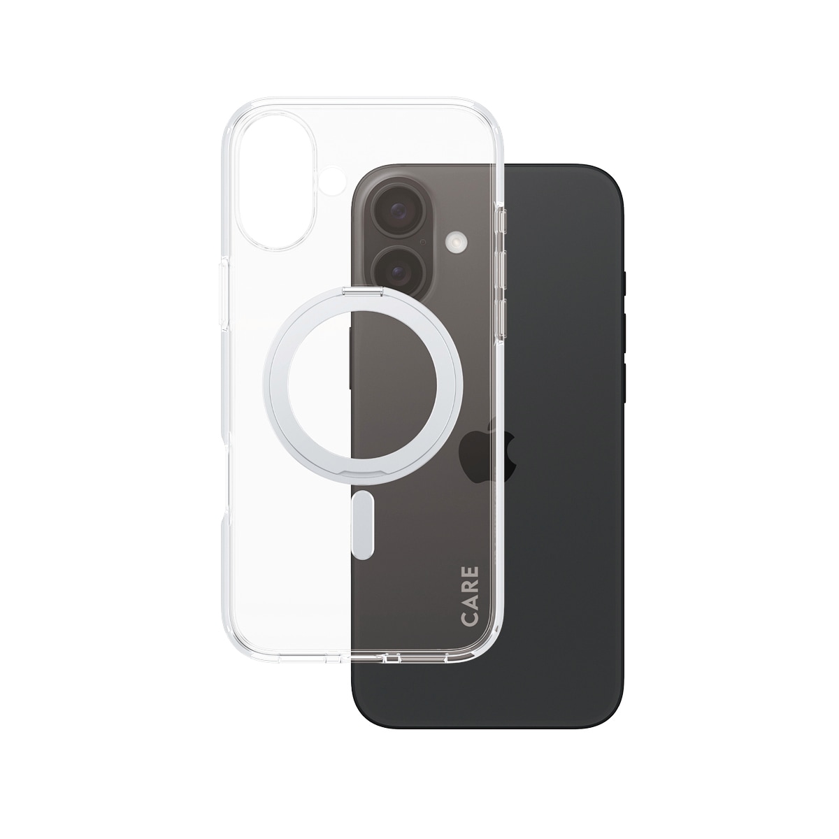 CARE by PanzerGlass Handyhülle »Kickstand Case für Apple iPhone 16 Plus«, Backcover, Schutzhülle, Handyschutzhülle, Case, Schutzcase, stoßfest