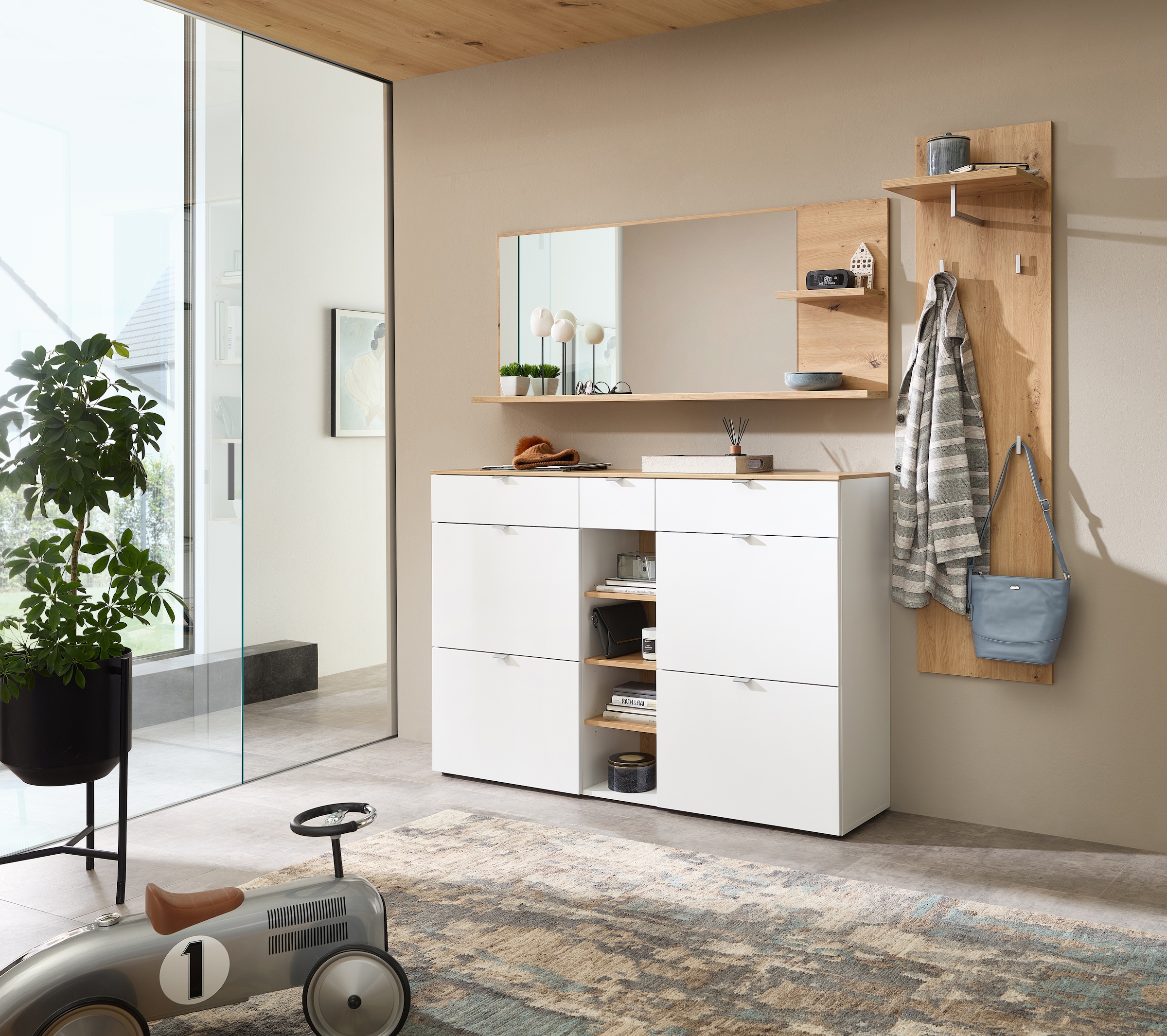 Innostyle Garderoben-Set »Bari Garderobenprogarmm, BxHxT 208x202x38 cm«, (Set, 3 St.), Besteht aus 3 Typen