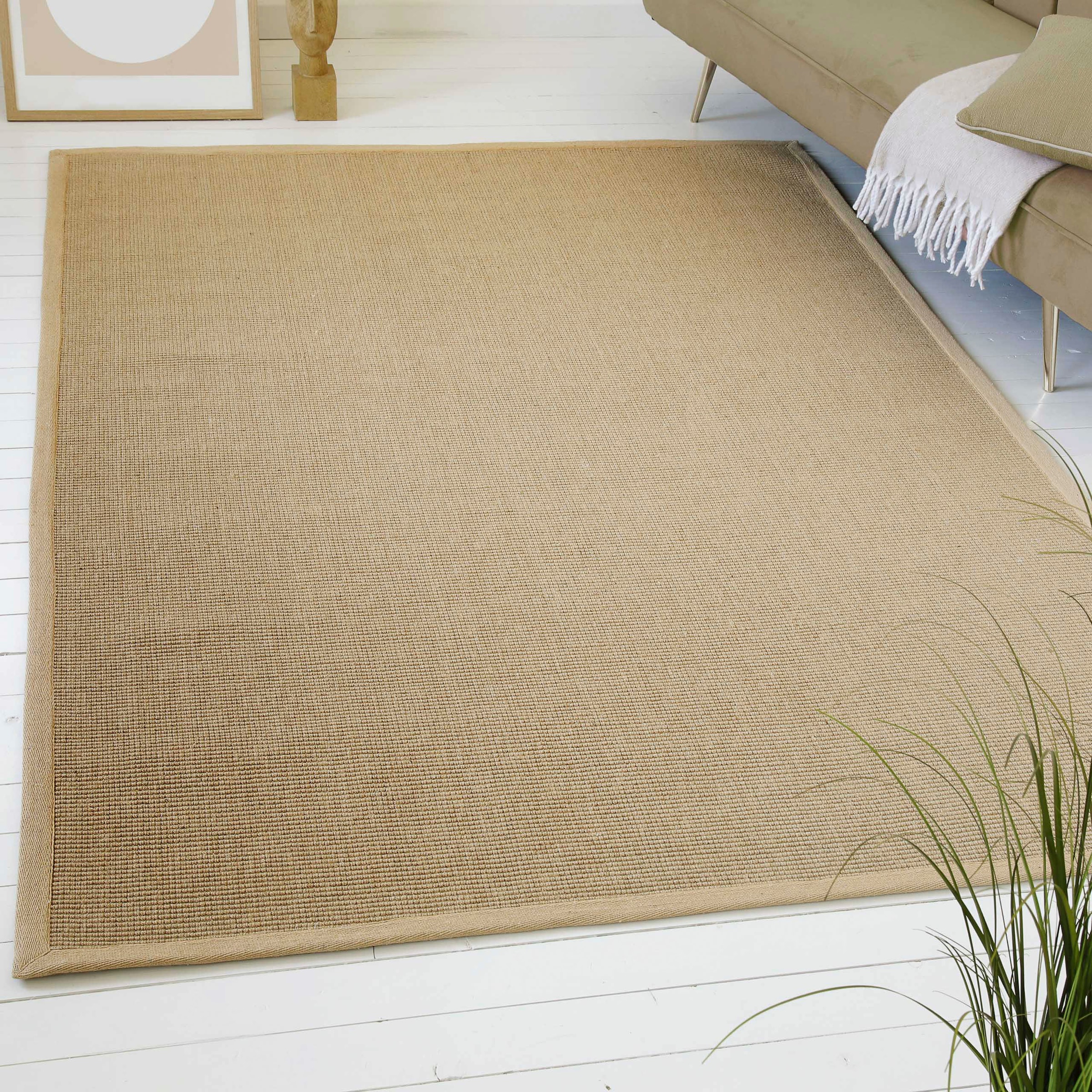 Teppich »Liora«, rechteckig, 5 mm Höhe, Flachgewebe, Jute in Sisal Optik, Esszimmer,...