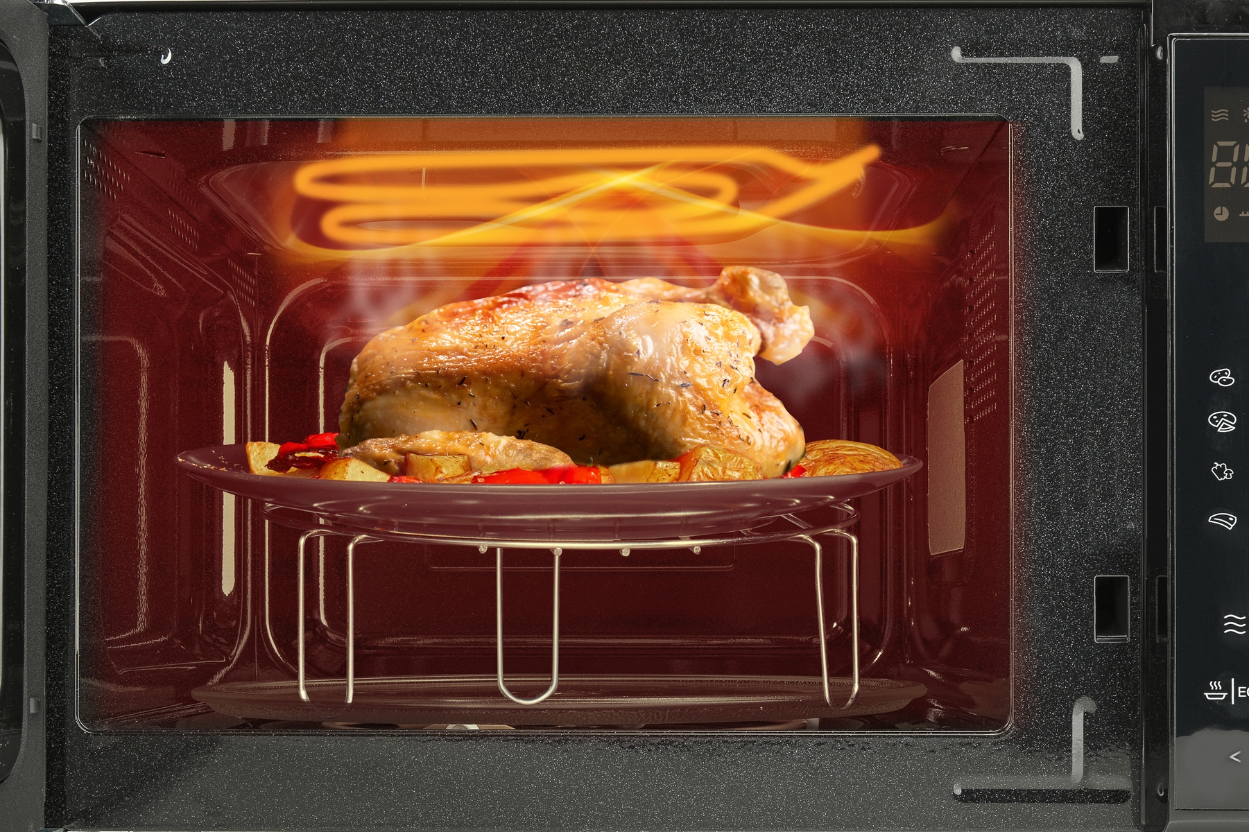 Hisense Mikrowelle »H25MOBS4HGI«, Mikrowelle-Grill, 1320 W, Inverter Technologie