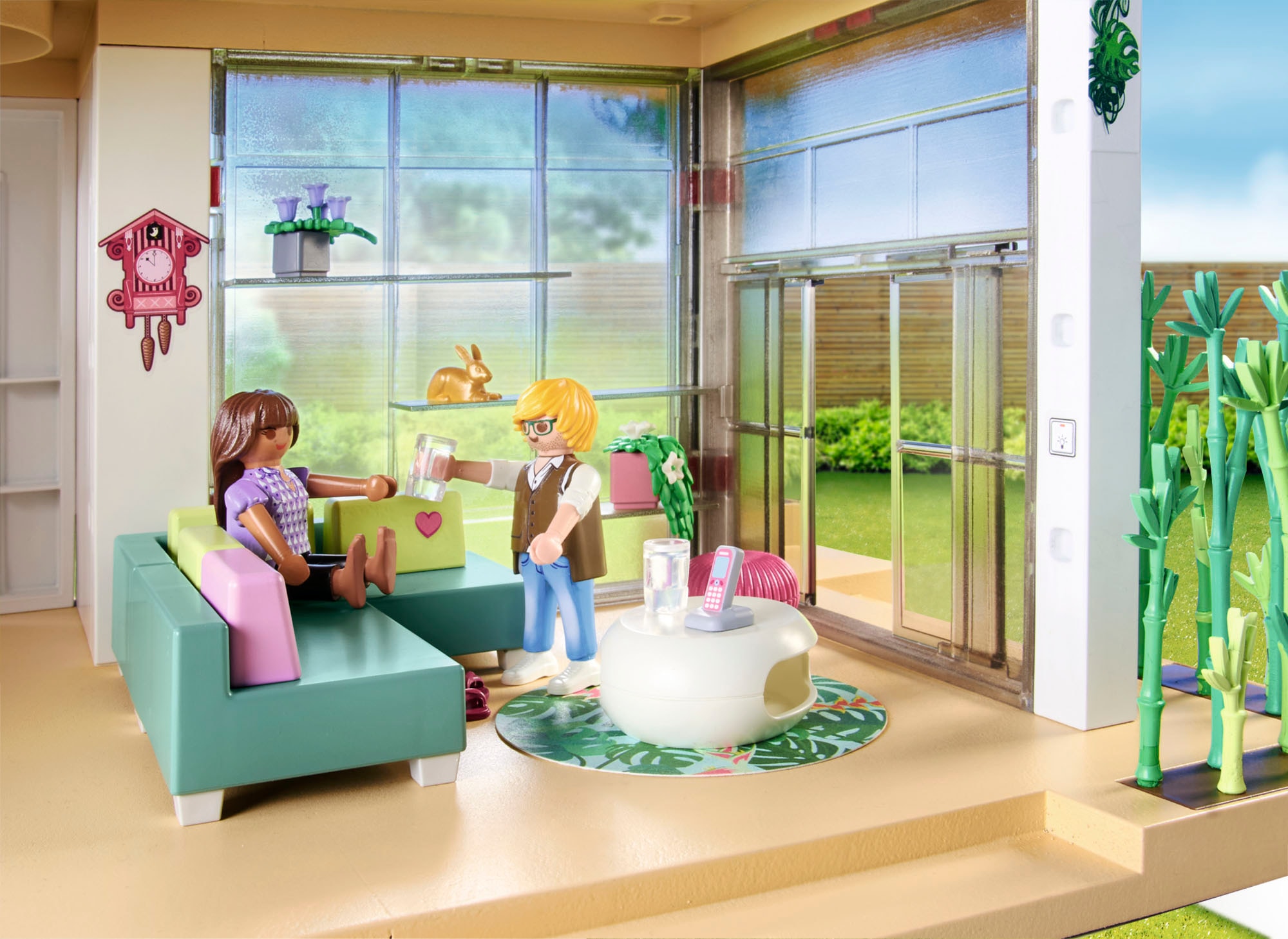 Playmobil® Konstruktions-Spielset »Wohnhaus mit Wintergarten (71607), myLife«, (312 St.), Made in Germany