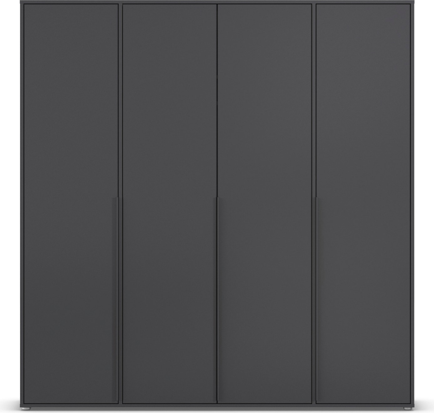 rauch Drehtürenschrank »Kleiderschrank Schrank Garderobe Wäscheschrank NAGATA viel Stauraum«, (in 3 verschiedenen Ausstattungen BASIC/CLASSIC/PREMIUM), mit modernen Stangengriffen in Graumetallic TOPSELLER MADE IN GERMANY
