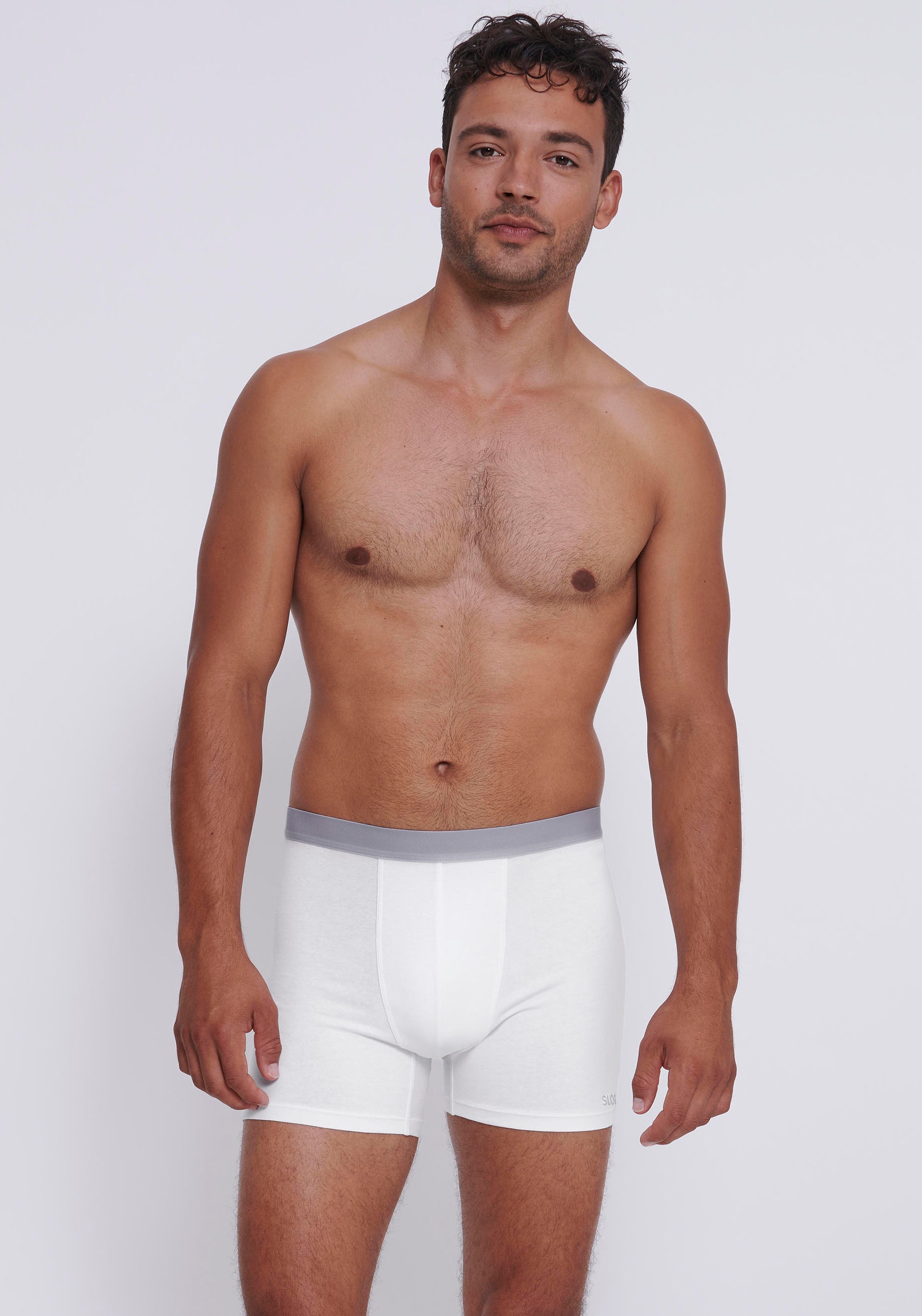 sloggi Boxer »Men GO ABC 2.0«, (2er Pack), längeres Bein, Baumwollmix, weich, elastischer Bund