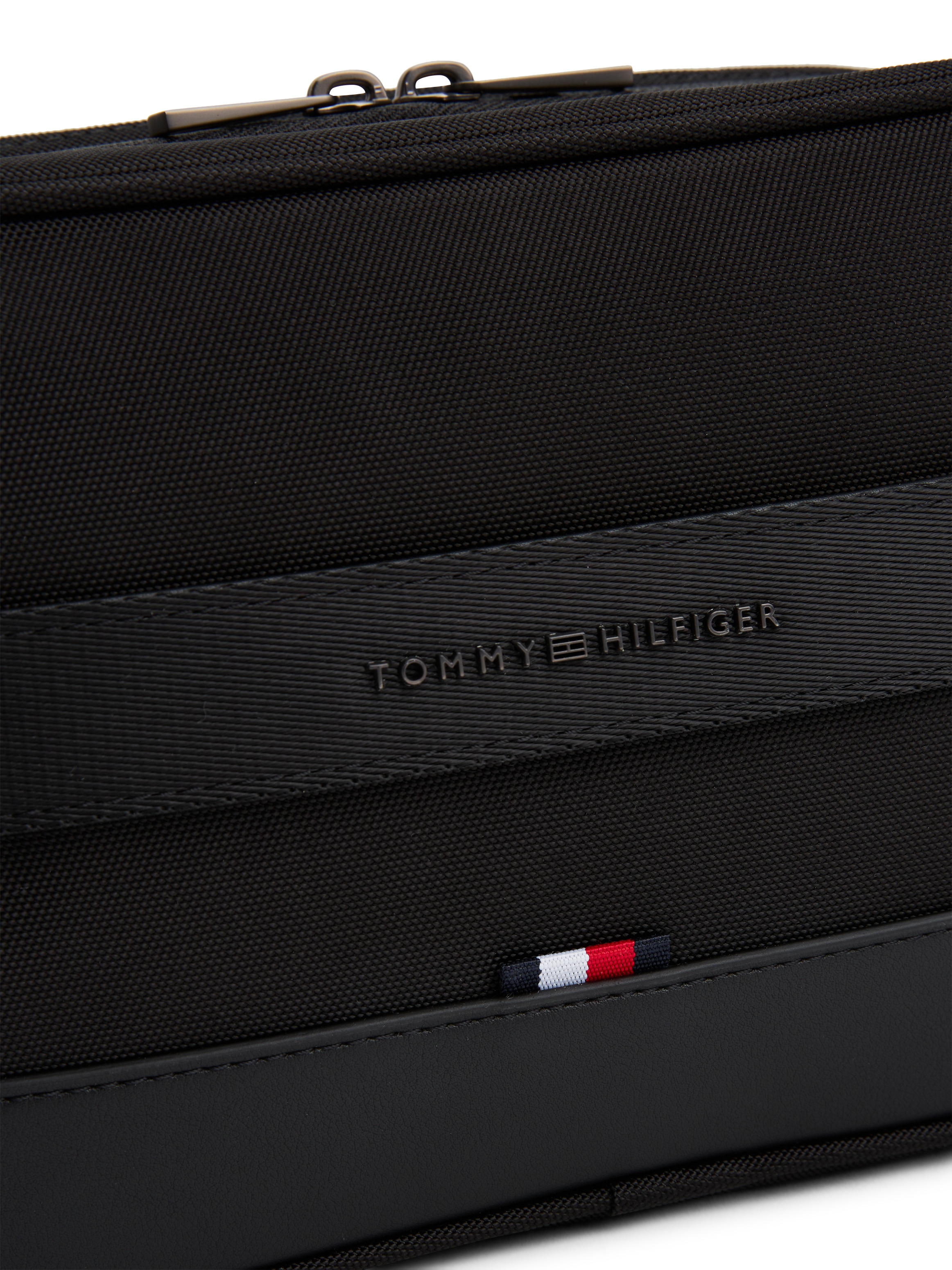 Tommy Hilfiger Kulturbeutel »TH NYLON TRAVEL WASHBAG«, Reise, Geschäftreise, Minibag, Kosmetiktasche mit Logoflag