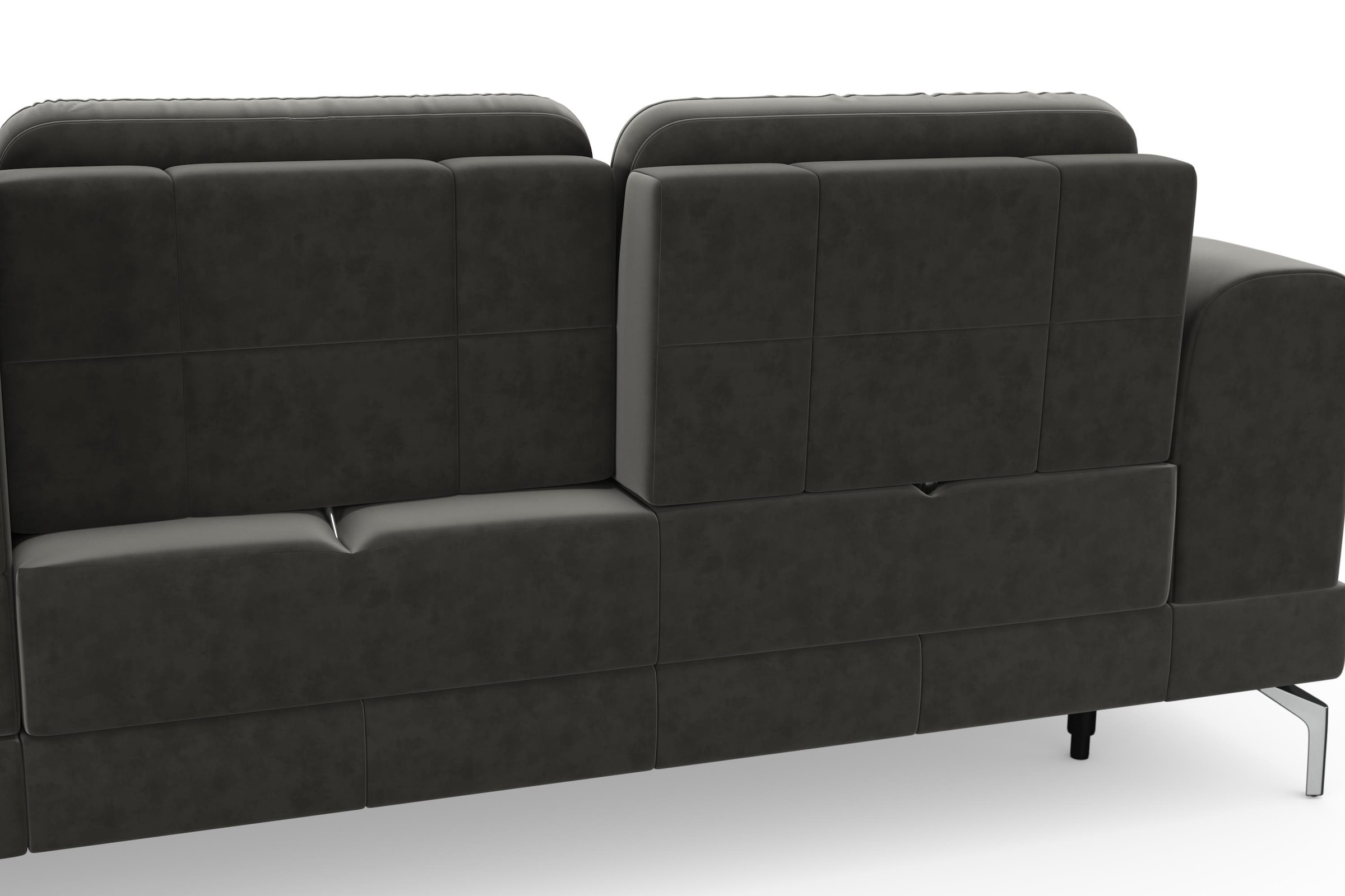 sit&more Ecksofa »Bendigo L-Form«, inklusive Sitztiefenverstellung, Bodenfreiheit 15 cm, 2 Fußfarben