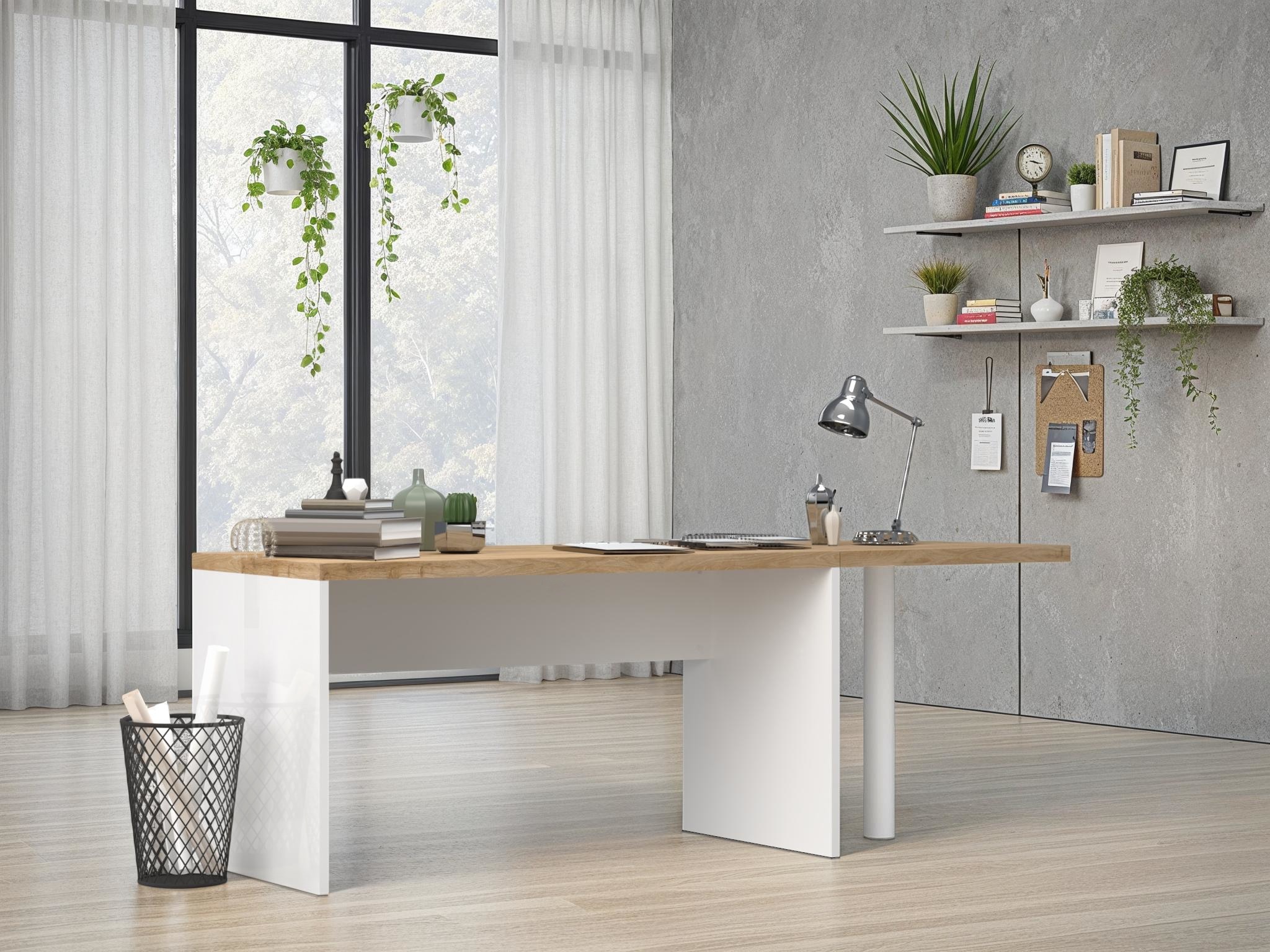 INOSIGN Schreibtisch »Easy, Computertisch – 38 mm Platte, perfekt fürs Büro & Homeoffice« Breite 138 cm, in 2 Größen, optional erweiterbar