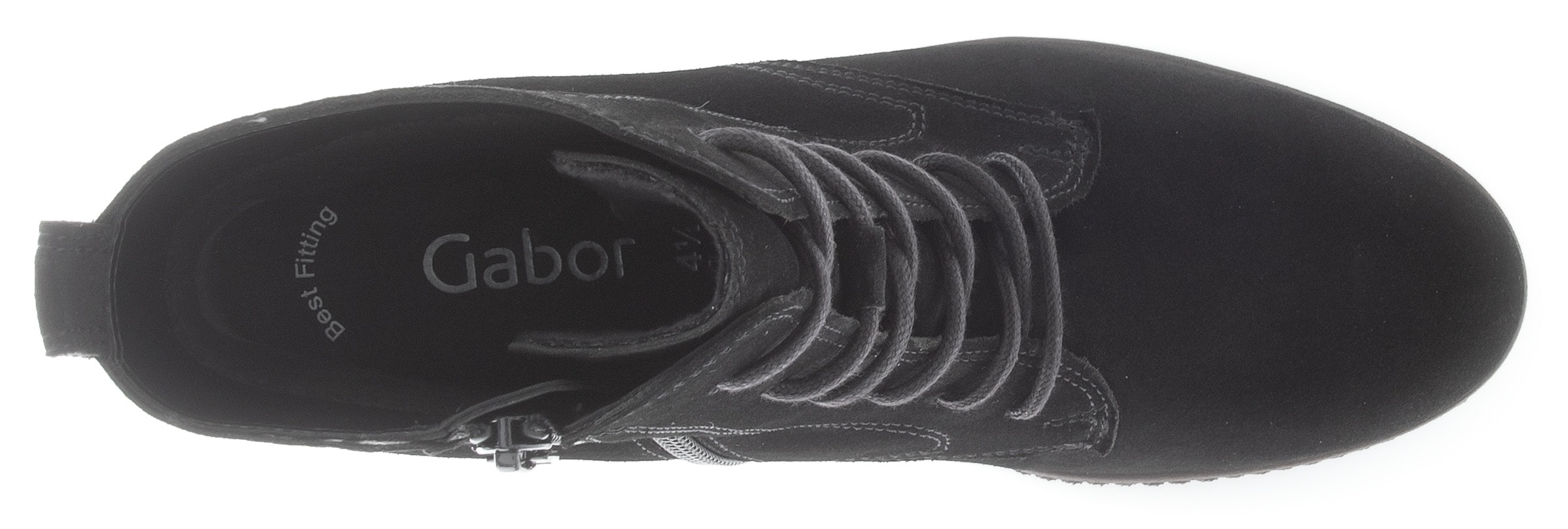 Gabor Stiefelette, Keilabsatz, Schnürboots, Keilstiefelette, Best Fitting-Ausstattung