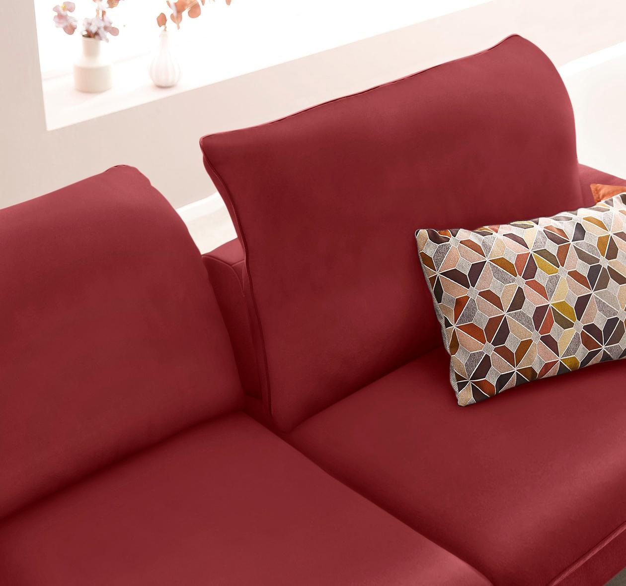 W.SCHILLIG Ecksofa »enjoy&MORE, Designsofa, elegant und bequem, L-Form«, Sitztiefenverstellung, Füße schwarz pulverbeschichtet, Breite 294 cm