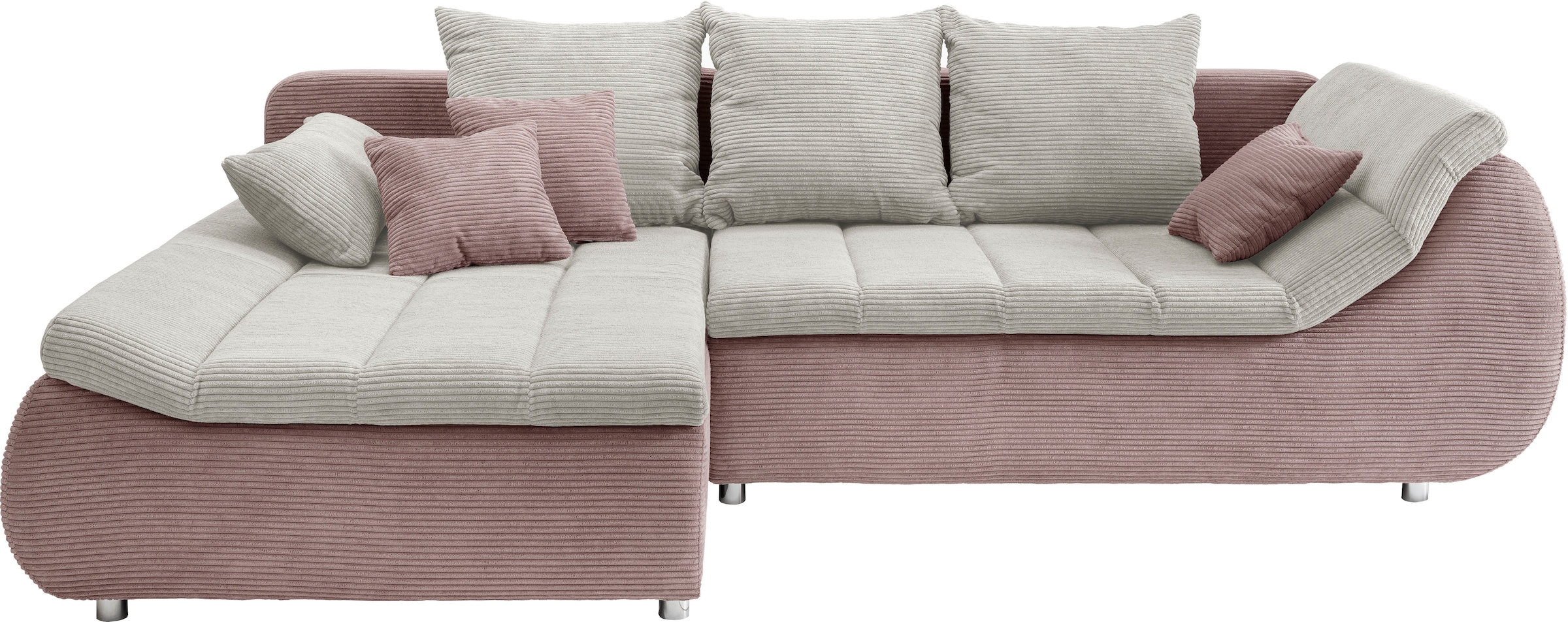 INOSIGN Ecksofa »Imola, bequem, aktuelle Steppung im Sitz, L-Form, Breite 2 günstig online kaufen