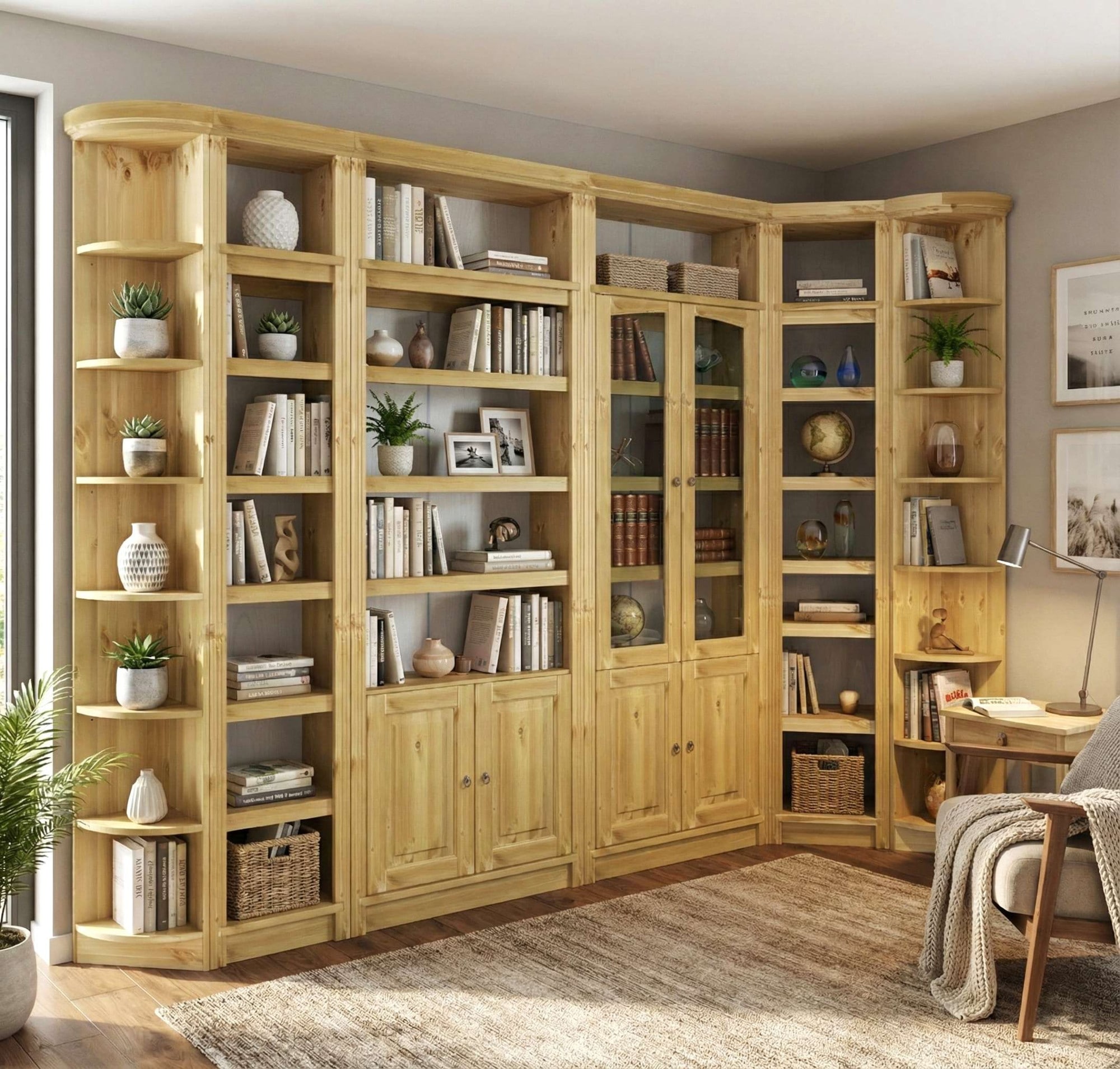 OTTO home Bücherregal »Soeren Regal B/T/H: 80/29/220 cm« 7 offene Fächer, massive Kiefer, FSC®-zertifiziert