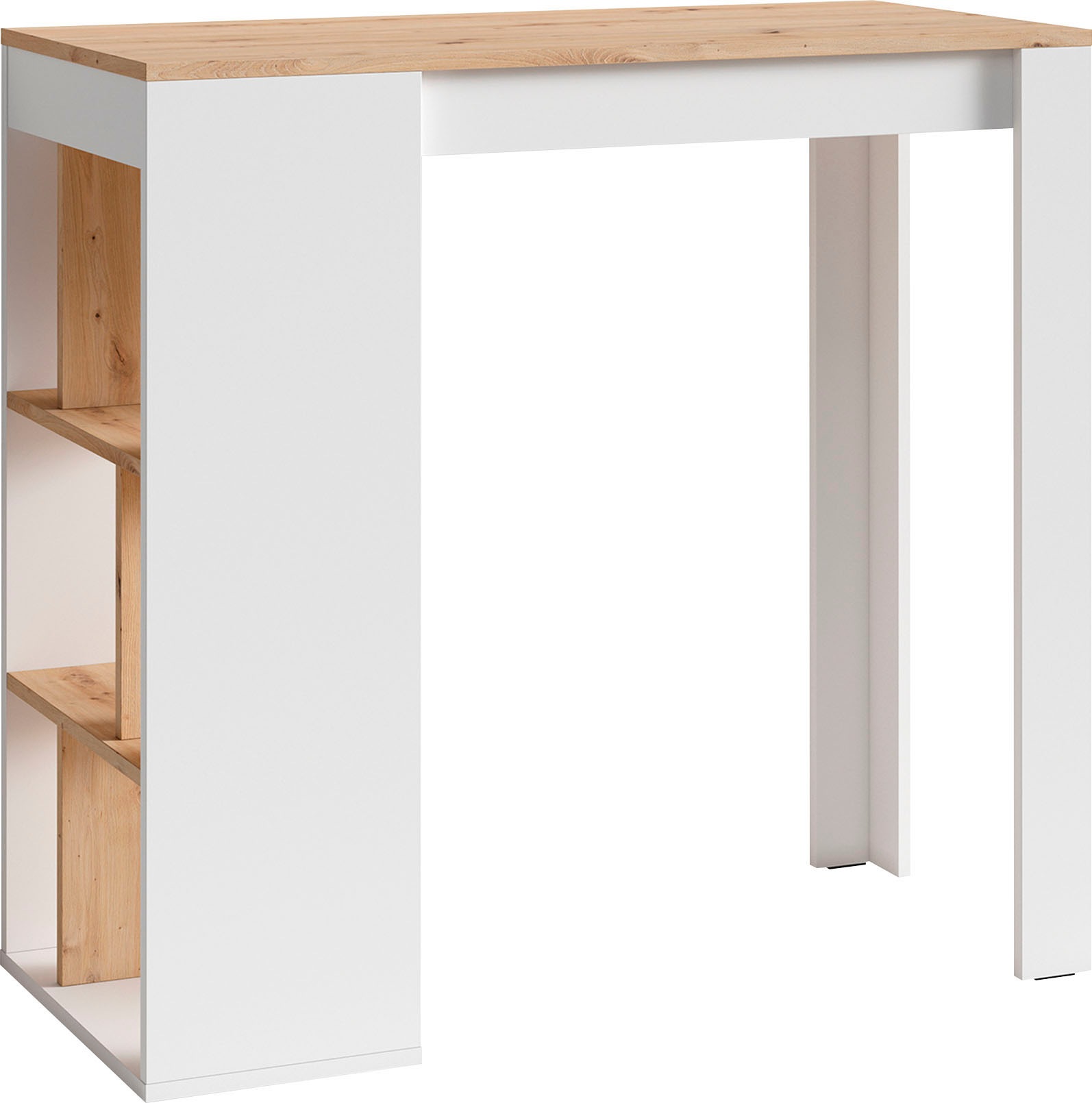 Homexperts Bartisch »Momo«, Breite 110 cm mit Regalfächern