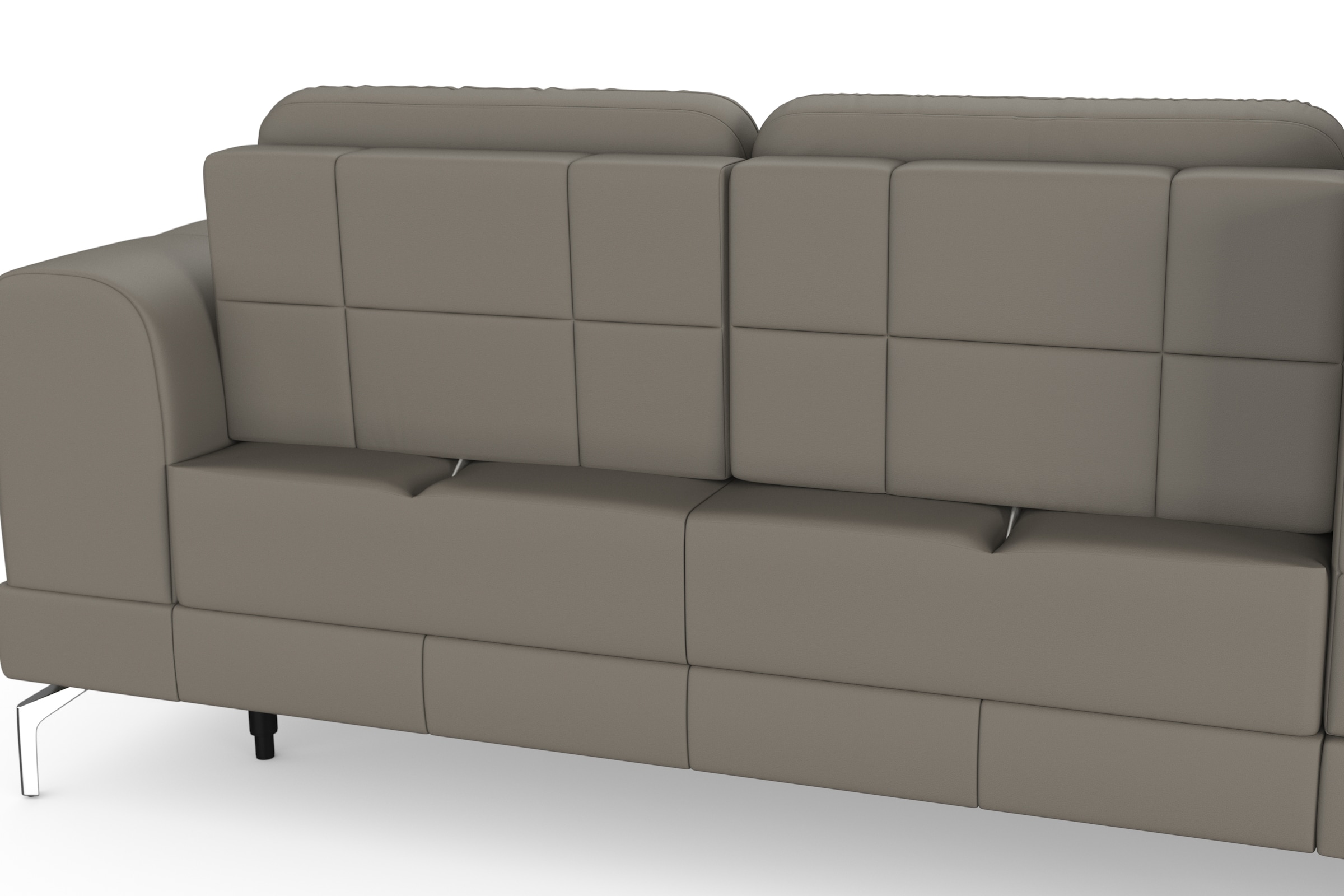 sit&more Ecksofa »Bendigo L-Form«, inklusive Sitztiefenverstellung, Bodenfreiheit 15 cm, 2 Fußfarben