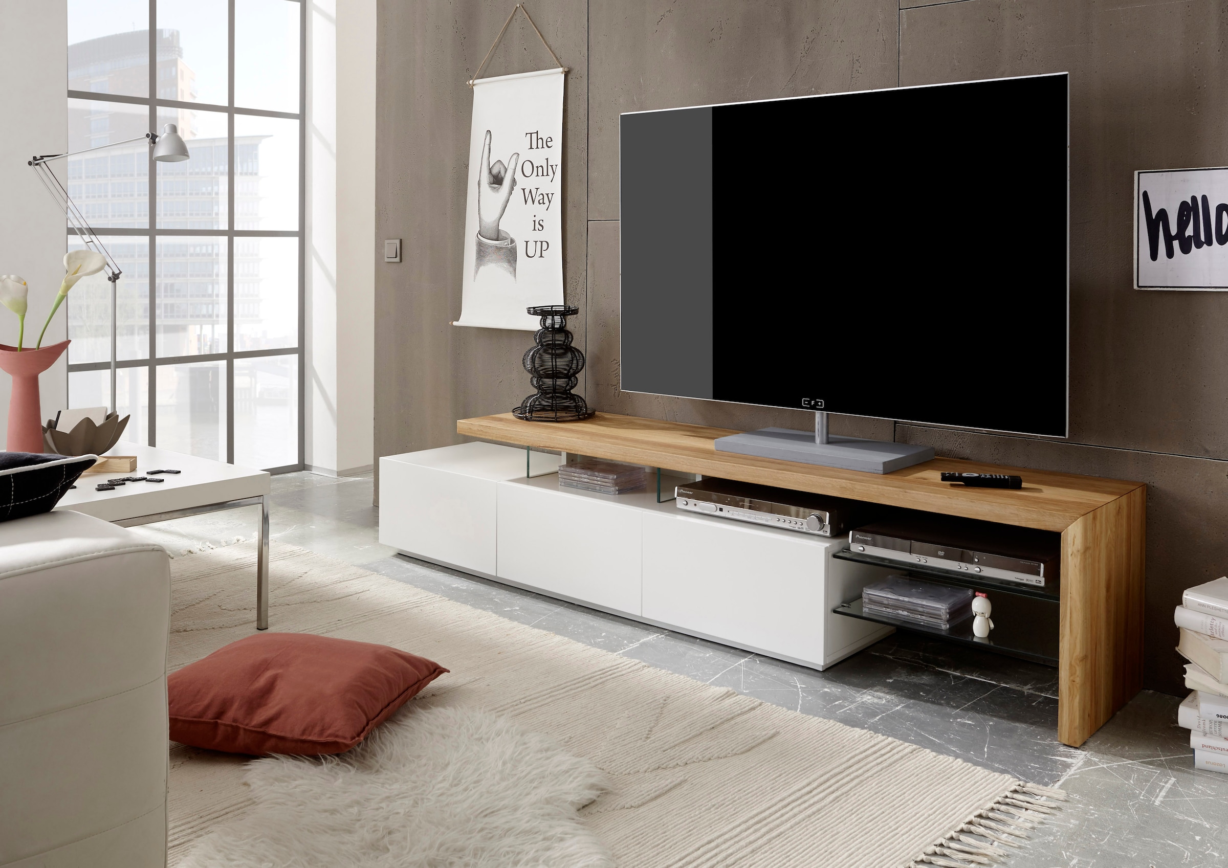 MCA furniture Lowboard »Alimos«, für TV bis 84 Zoll geeignet