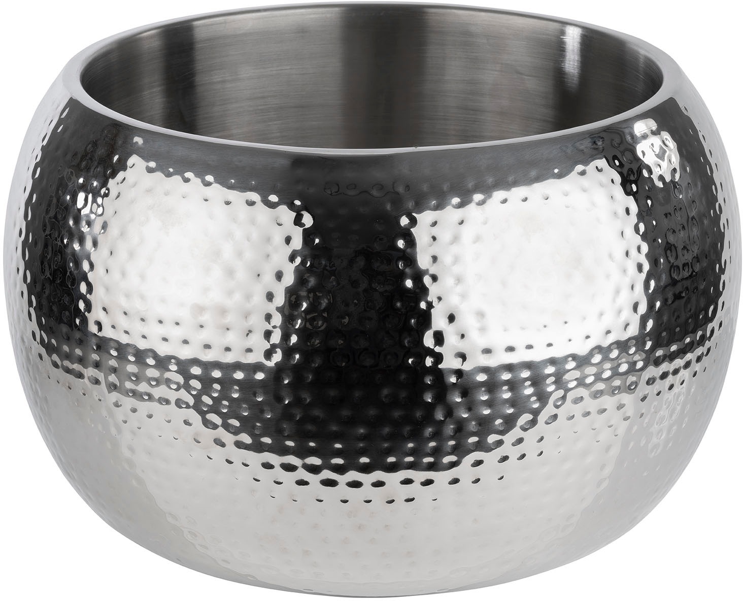 APS Wein- und Sektkühler »BIG BOWL«, herausnehmbarer Tropfeinsatz, Edelstahl, Ø 37 cm
