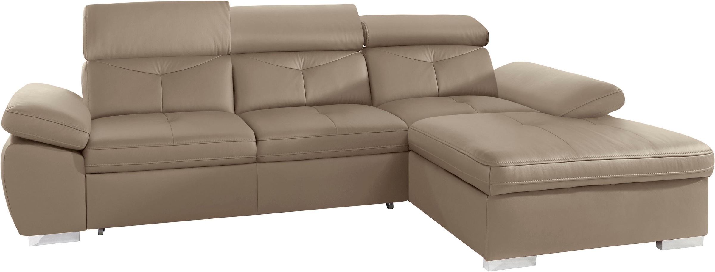 exxpo - sofa fashion Ecksofa »Spring, super bequem, mit Armteil- und Kopfte günstig online kaufen