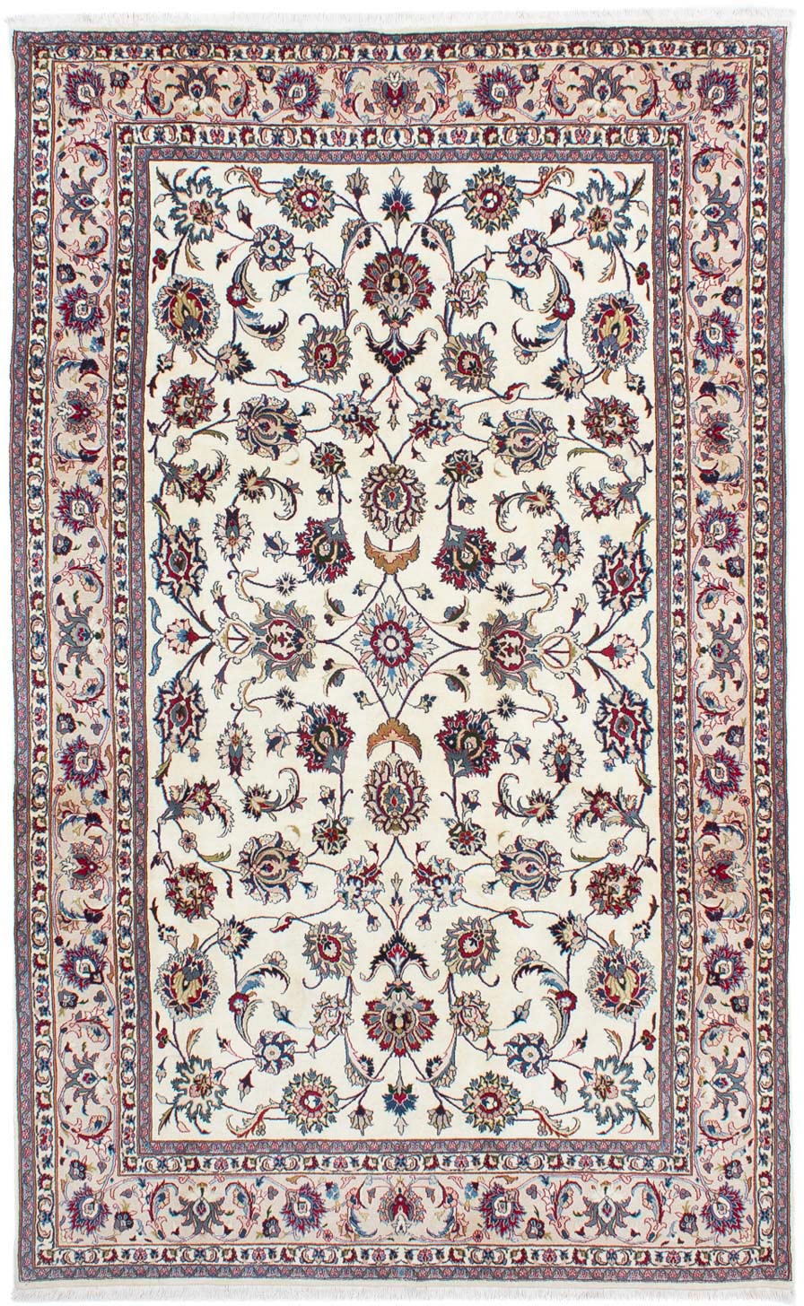 morgenland Wollteppich »Maschad Blumenmuster Beige 314 x 190 cm«, rechtecki günstig online kaufen