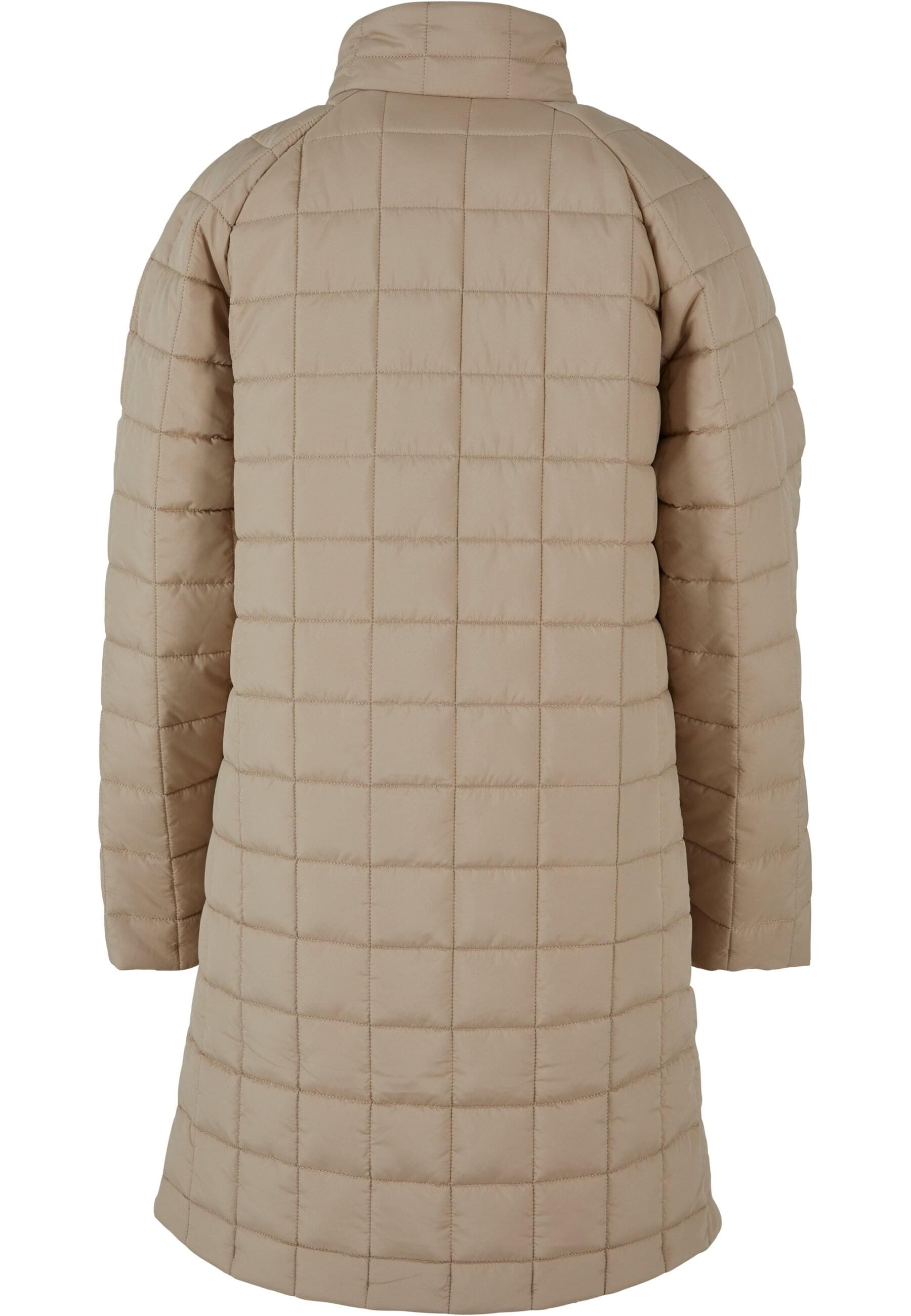 URBAN CLASSICS Winterjacke »Urban Classics Damen Ladies Quilted Coat« 1 Stk. tlg. ohne Kapuze