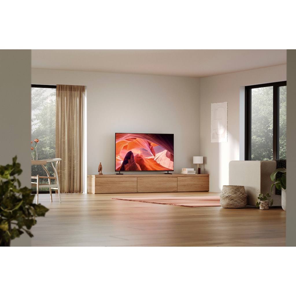 Sony LED-Fernseher »KD-65X80L«, 164 cm/65 Zoll, 4K Ultra HD, Google TV-Smart-TV, HDR, X1-Prozessor, Sprachsuche, BRAVIA Core ECOPACK