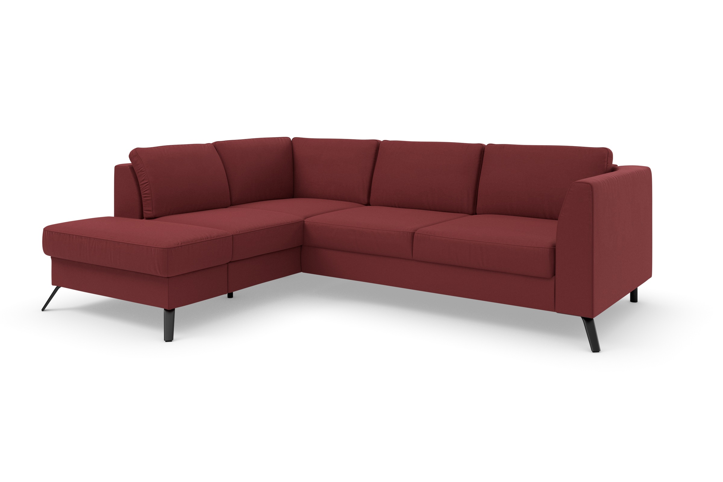 sit&more Ecksofa »Olsen L-Form«, inklusive Sitztiefenverstellung, wahlweise mit Bettfunktion, 15cm hoch