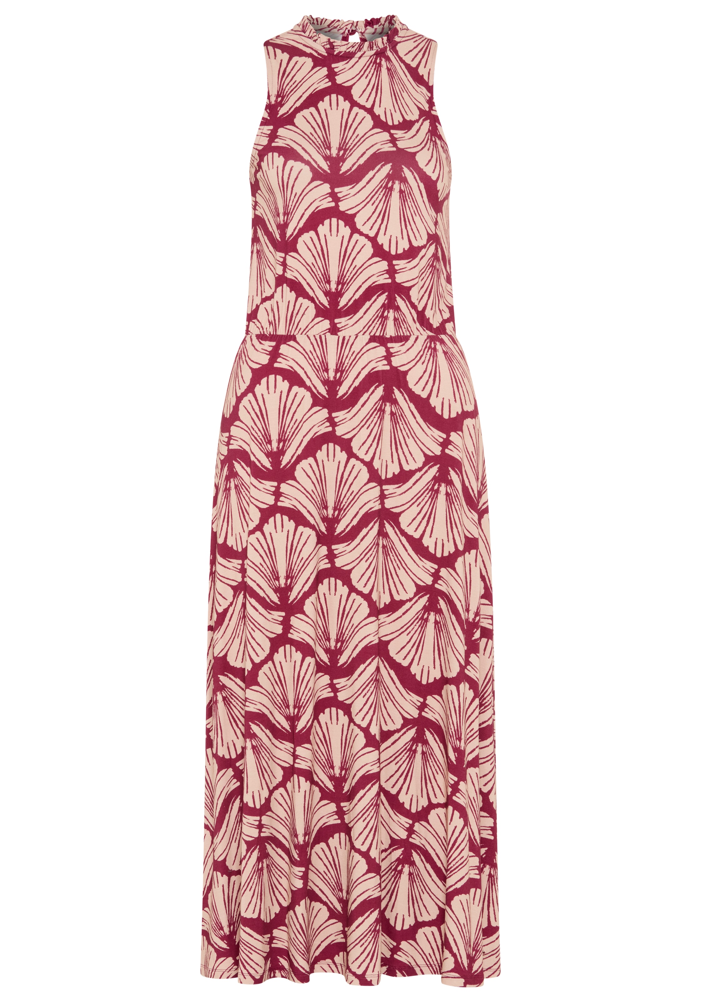 Laura Scott Sommerkleid gemustert, für entspannte Tage, aus Viskose und Elasthan, ärmellos