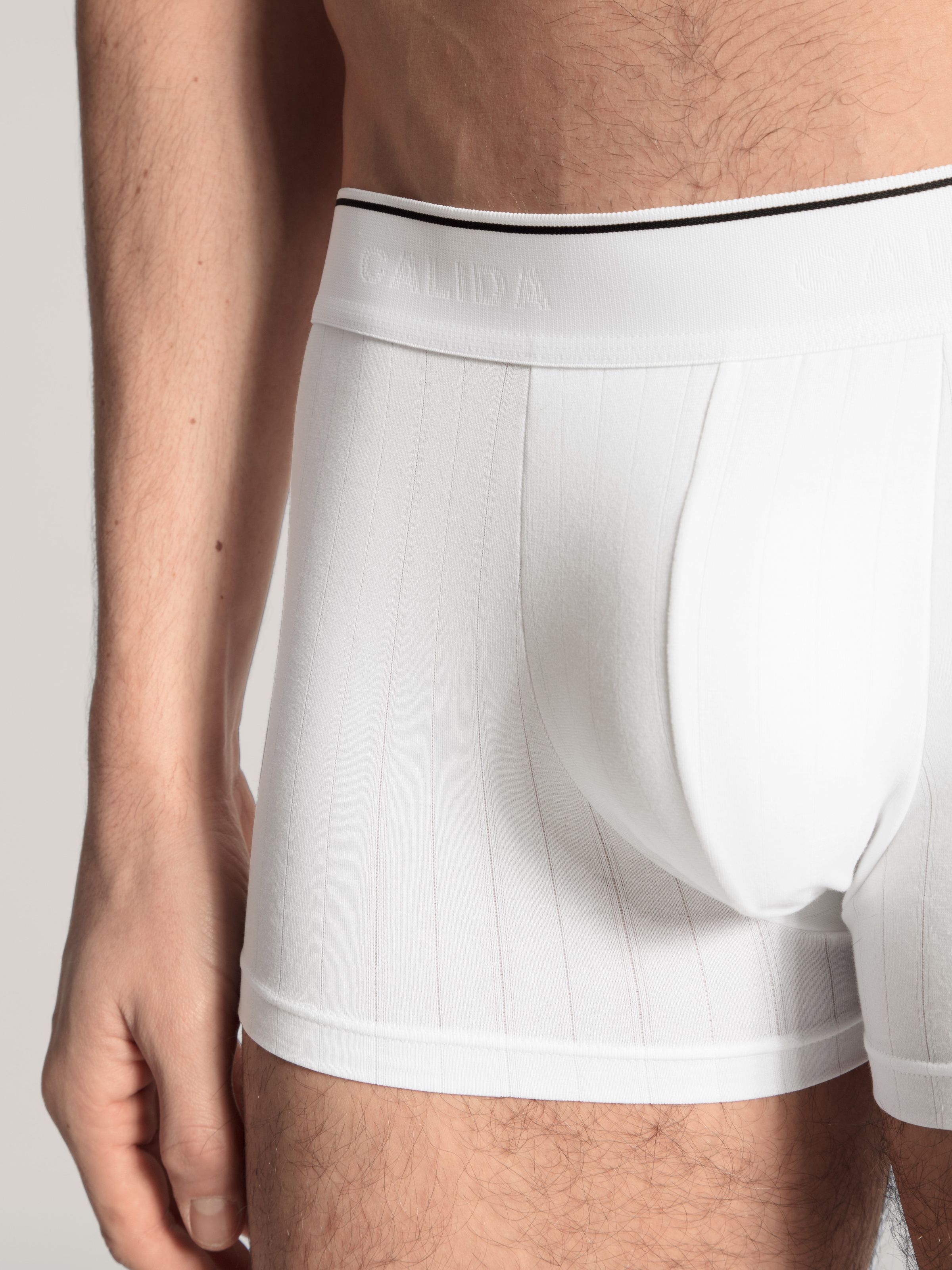 CALIDA Boxershorts »Pure & Style«, maskulines Nadelzug-Design