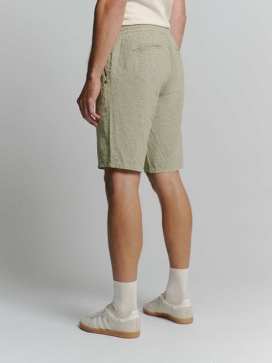 NO EXCESS Chinohose »No Excess Leinen Shorts«