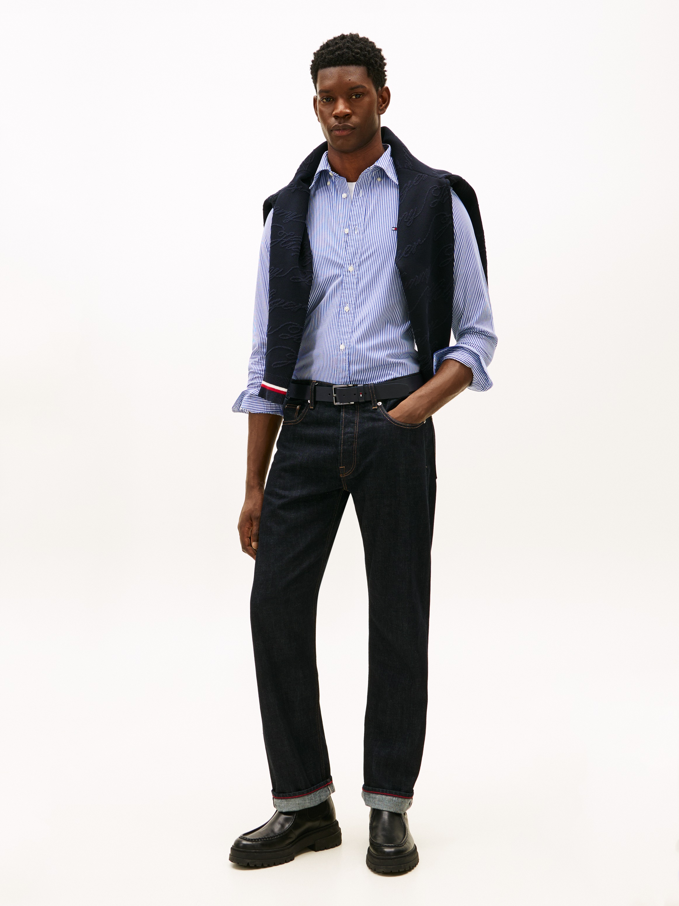 Tommy Hilfiger Langarmhemd »CORE FLEX POPLINE CLASSIC STRIPE«