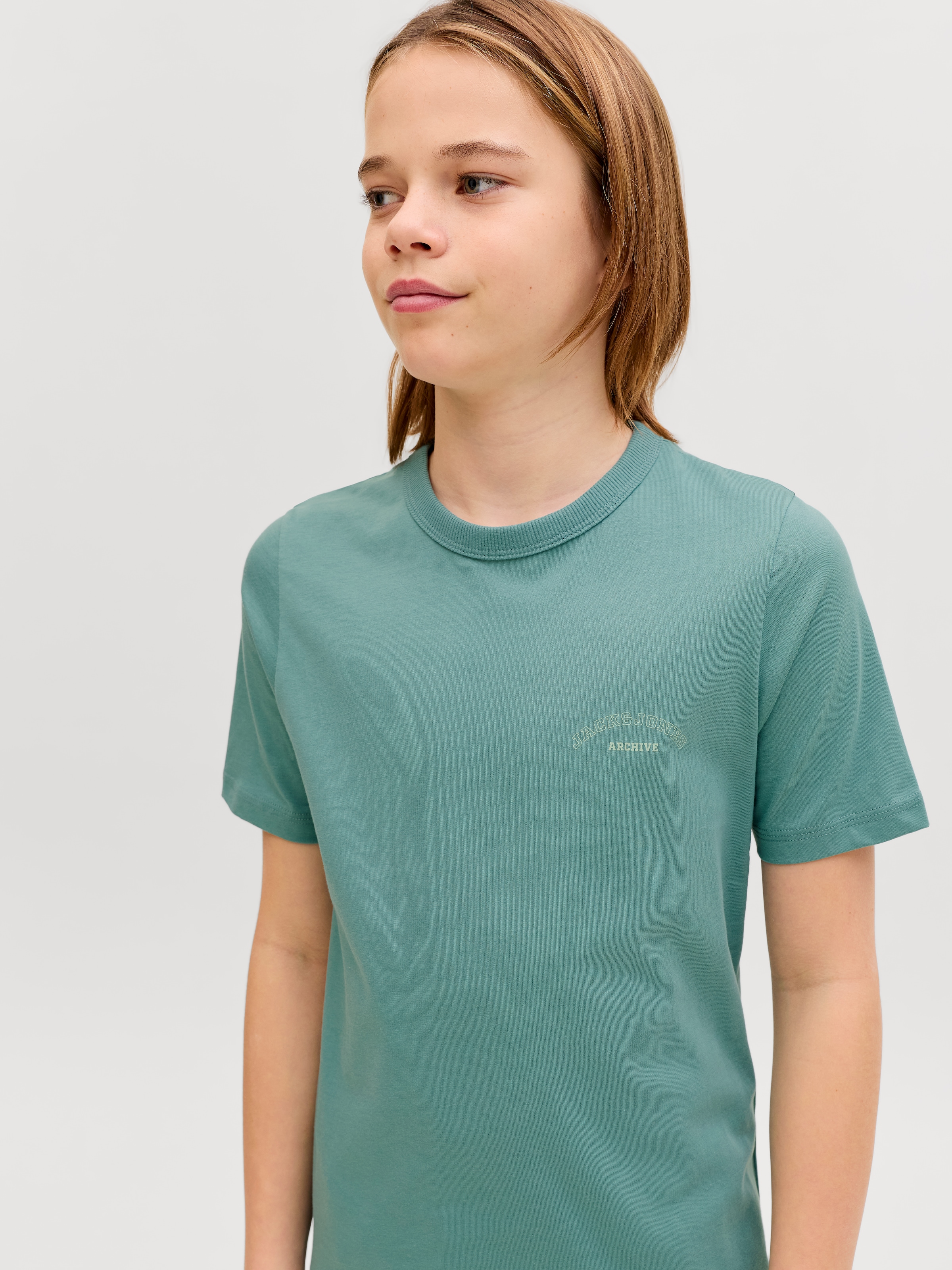Jack & Jones Junior T-Shirt »JJCOLLEGE LOGO TEE SS CREW NECK JNR« mit Logoprint