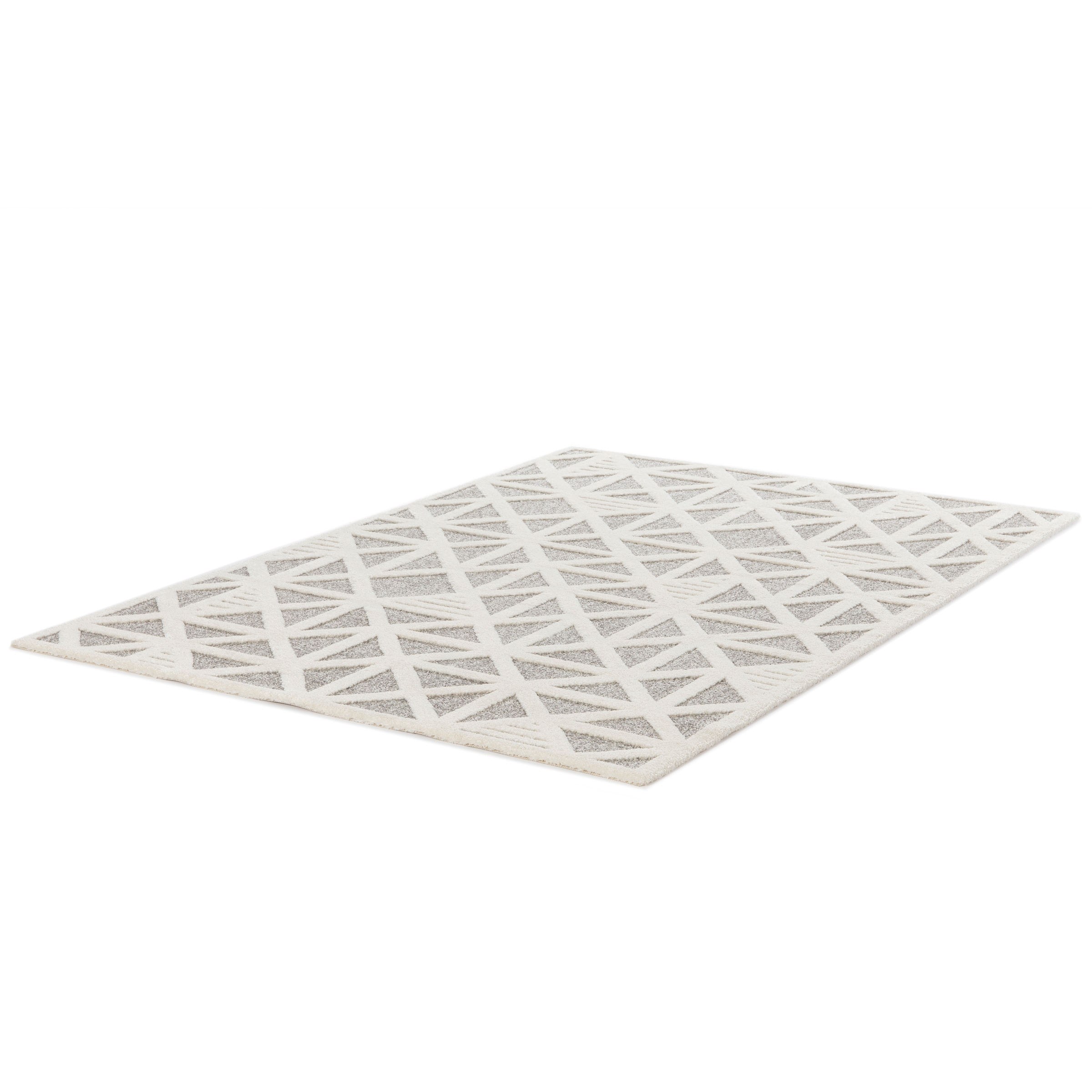 Primaflor-Ideen in Textil Teppich »COSMO Geo, Made in Belgium« rechteckig 14 mm Höhe modernes Design, Hoch-Tief Effekt, weicher Flor