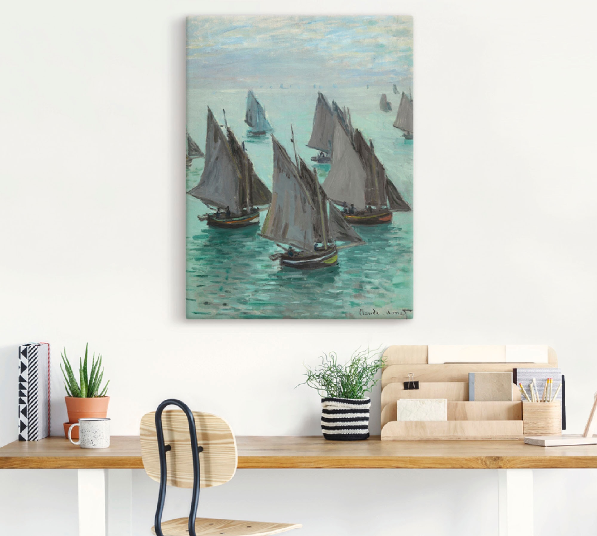 Artland Wandbild »Fischerboote bei ruhigem Wetter«, Boote & Schiffe, (1 St. günstig online kaufen