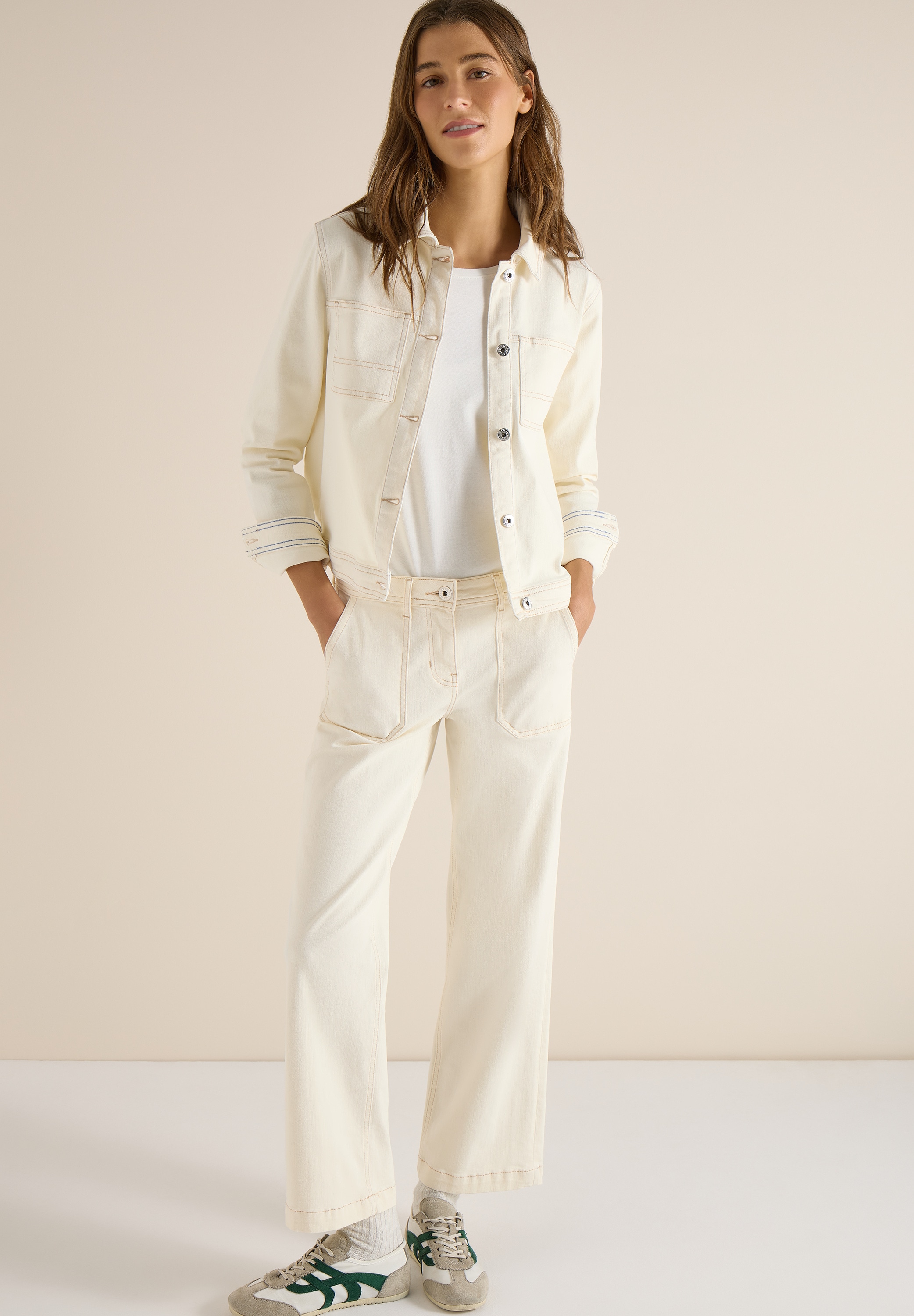 Cecil Weite Jeans »Style NEELE« im 4-Pocket-Form und mit Stretch