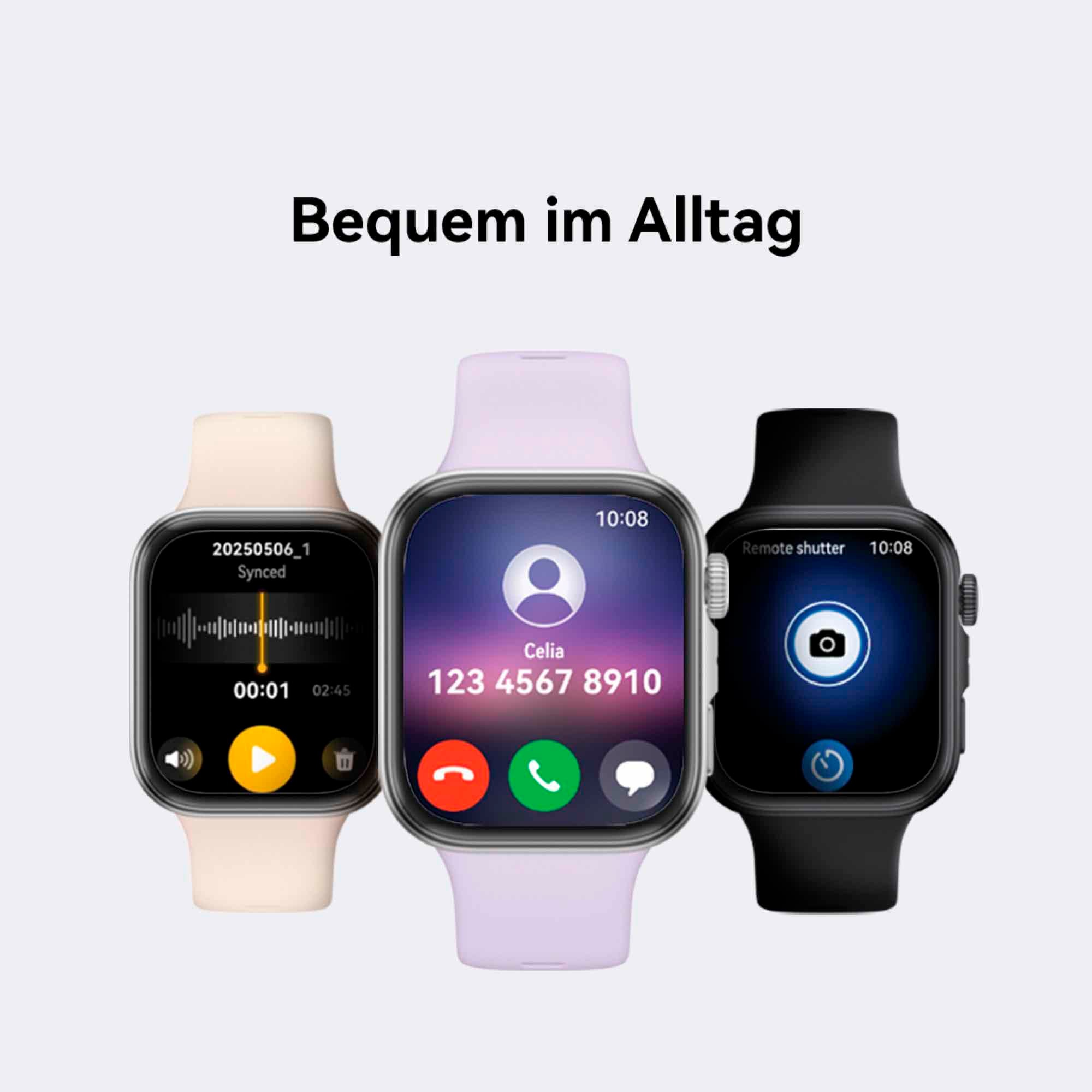 Huawei Smartwatch »WATCH FIT 4, Fitness-Tracker«, (4,6 cm / 1,82 Zoll), 4,00 GB, Schlankes Design, Erweiterte Sportmodi, bis zu 10 Tage Akkulaufzeit