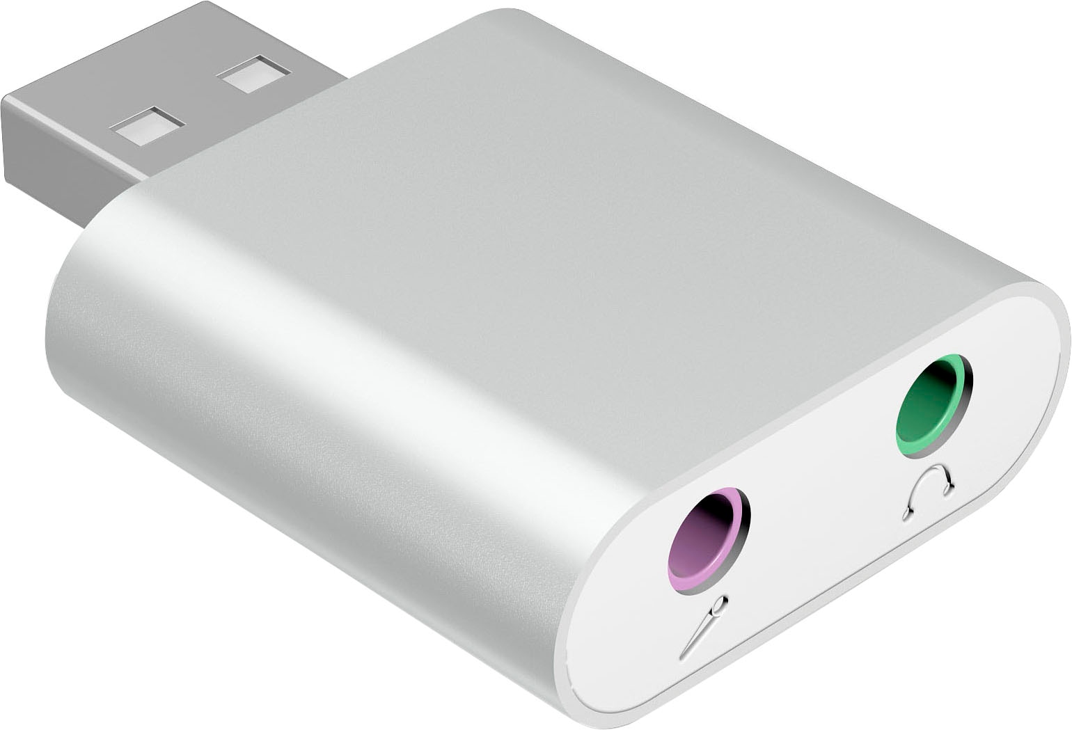 ICY BOX Audio-Adapter »ICY BOX USB zu Mikrofon und Kopfhörer Adapter«