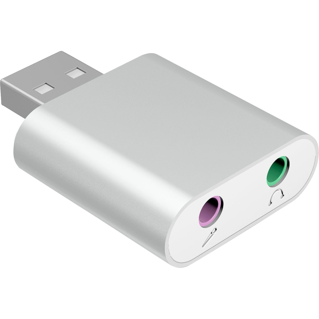 ICY BOX Audio-Adapter »ICY BOX USB zu Mikrofon und Kopfhörer Adapter«