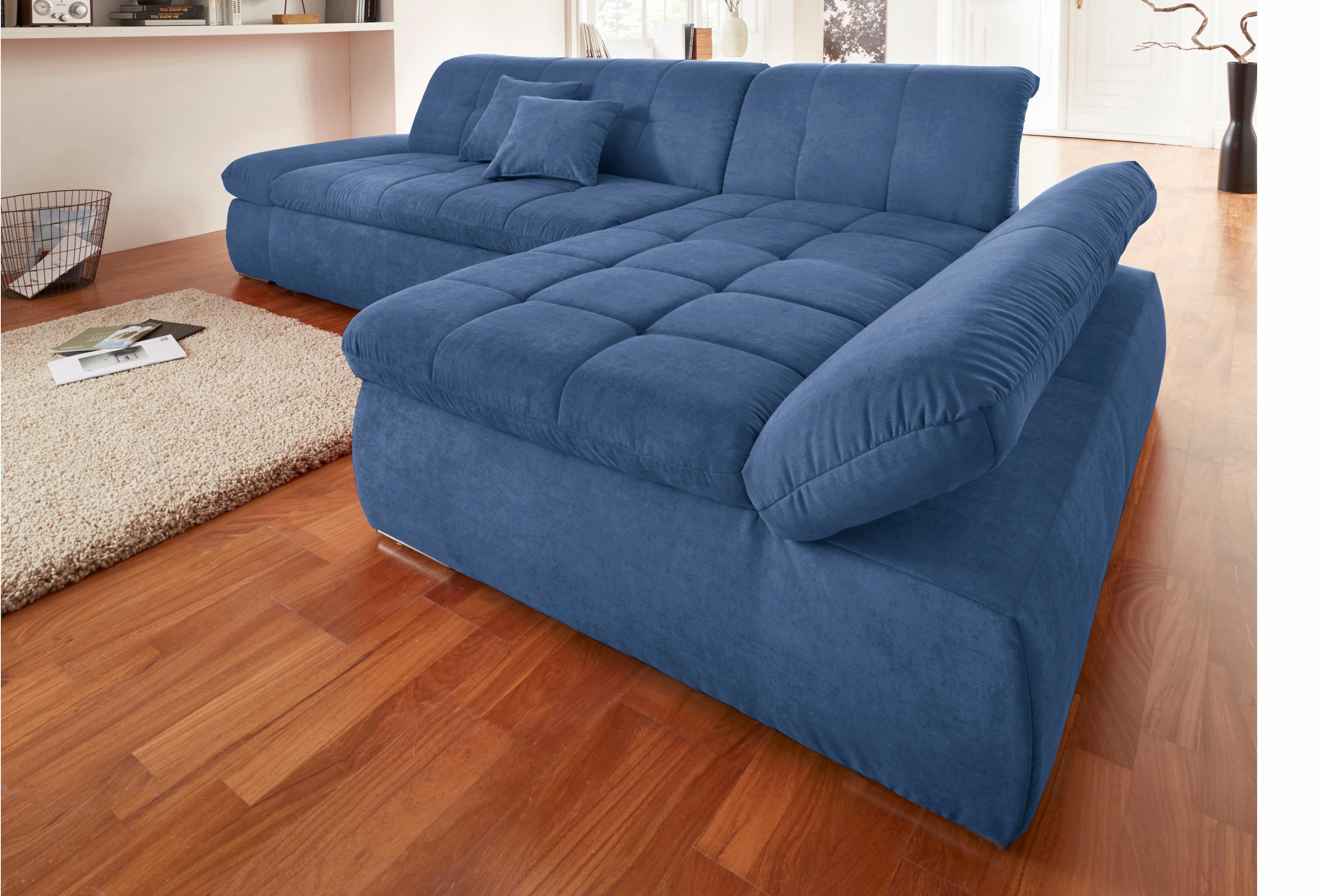 DOMO collection Ecksofa »NMoric«, XXL, Recamiere, kaufen online mit mit Bettfunktion wahlweise