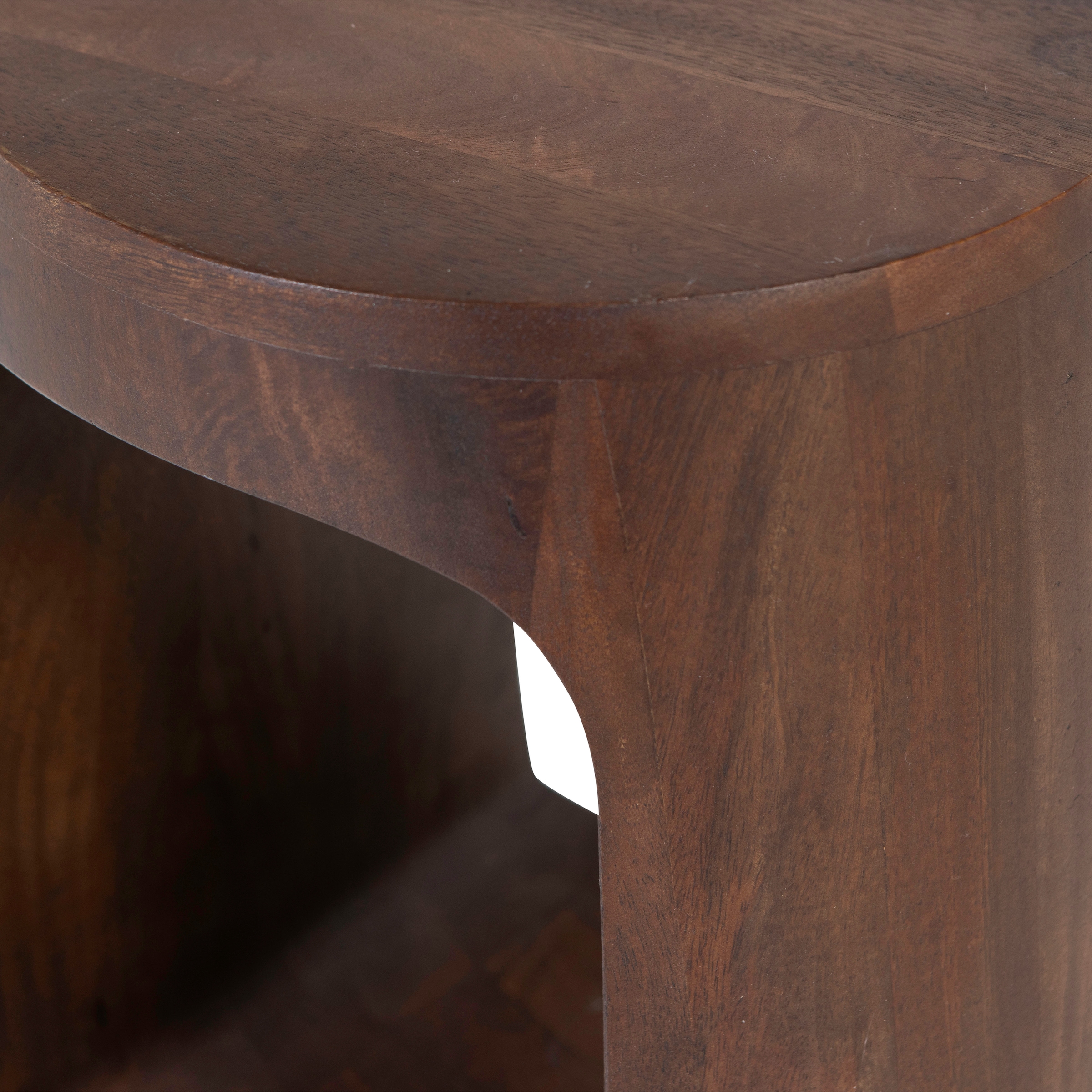WOOOD Couchtisch »Bayo mit Massivmangoholz und organischer Form B 33 x T 33 x H 45 cm« Tragkraft 45–50 kg, ausschließlich Innenbereich, montiert geliefert