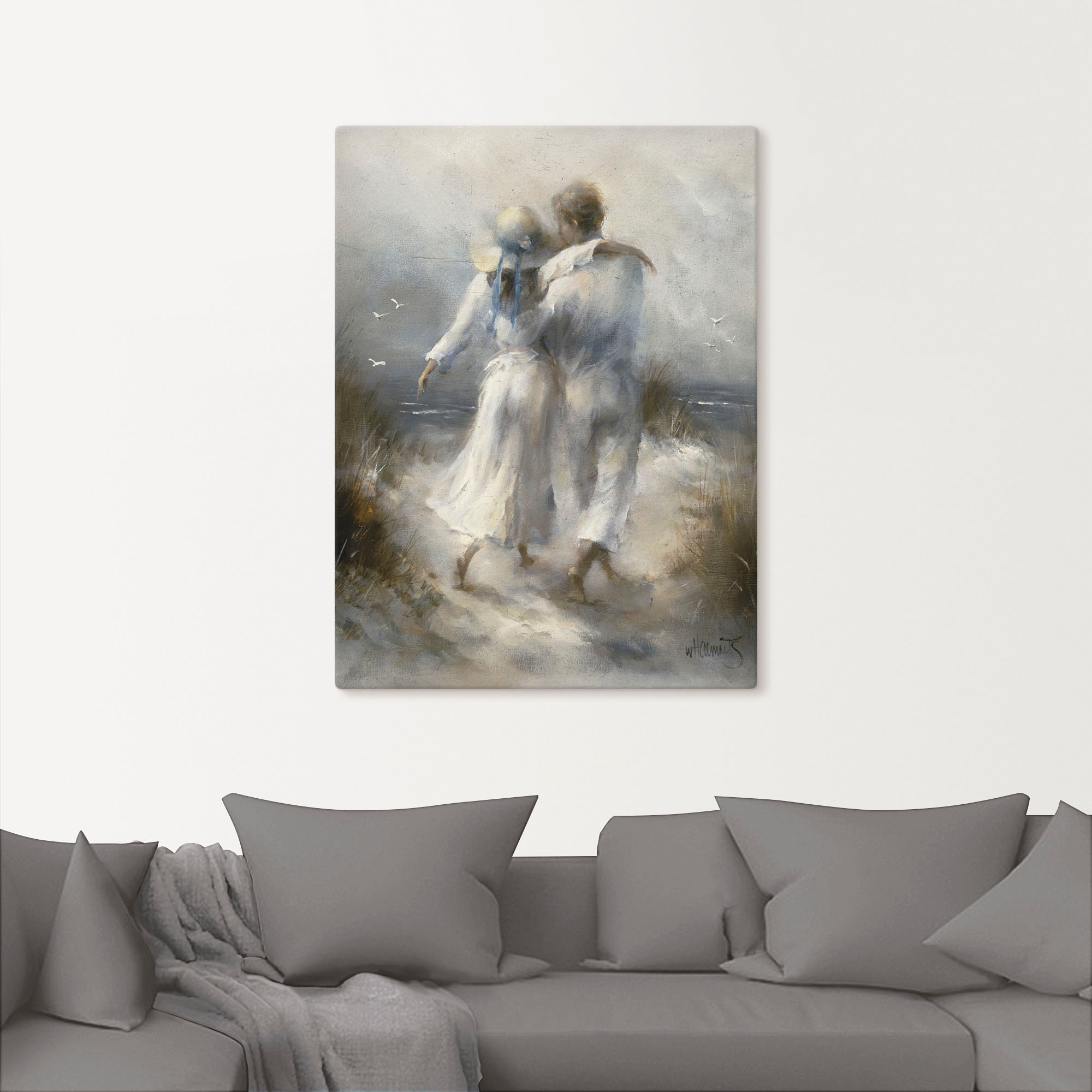 Artland Wandbild »Romantik« Paar 1 Stk. tlg. als Leinwandbild, Poster, Wand günstig online kaufen