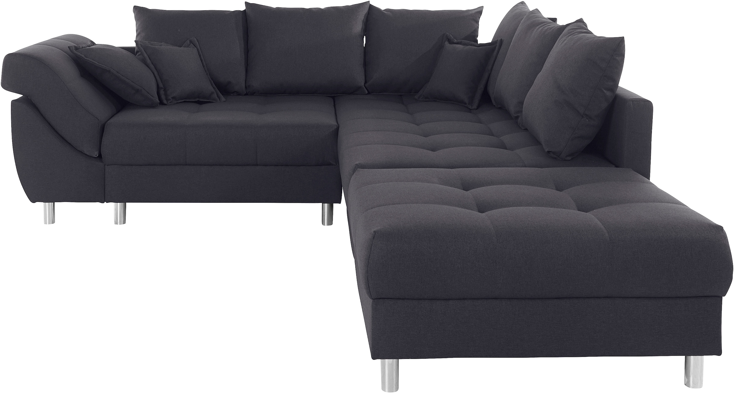 COLLECTION AB Ecksofa »(Spar-Set) Innsbruck L-Form und Hocker«, (Spar-Set), Ecksofa und Hocker, Recamiere links oder rechts montierbar