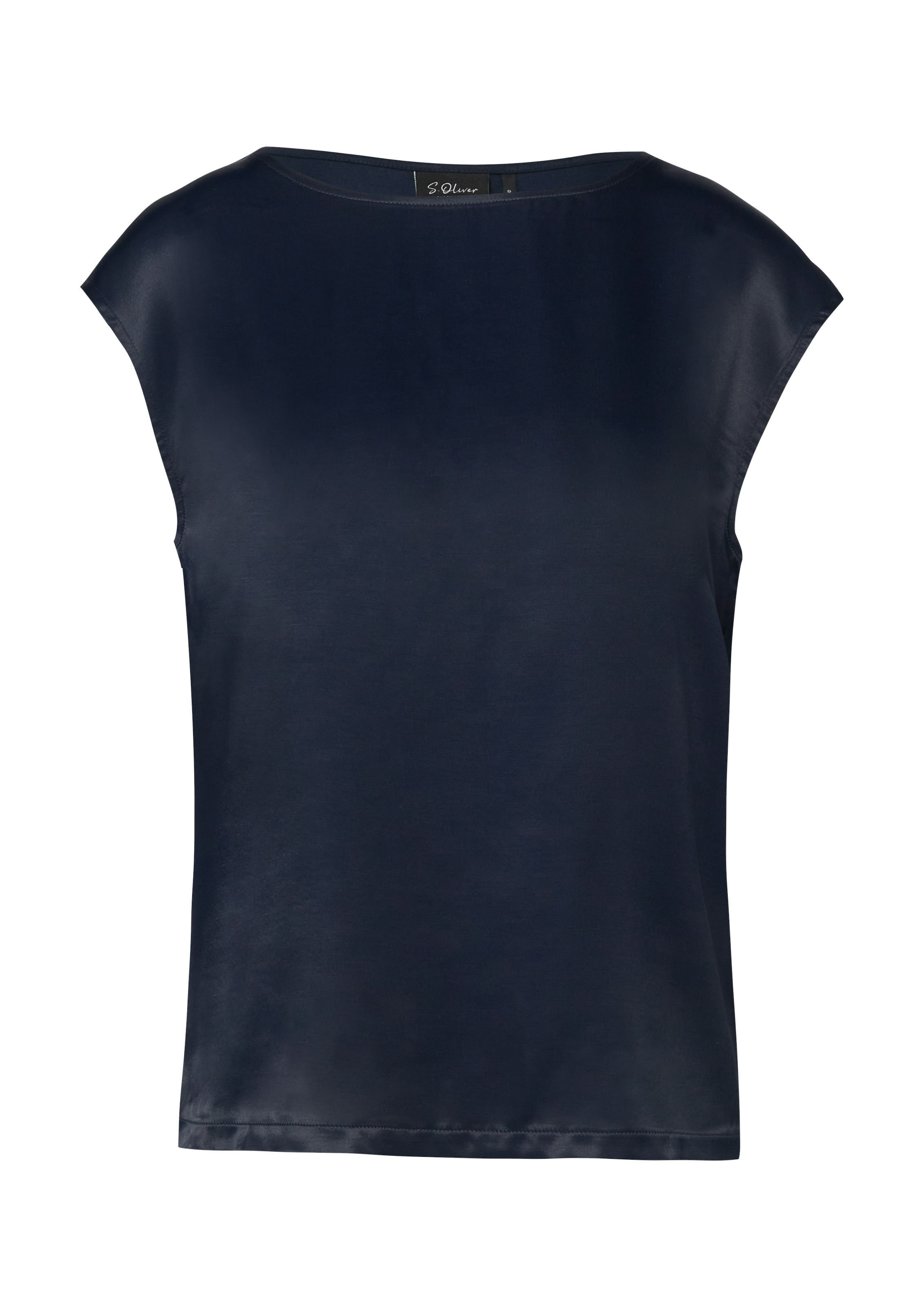 s.Oliver BLACK LABEL Rundhalsshirt mit Stretchanteil