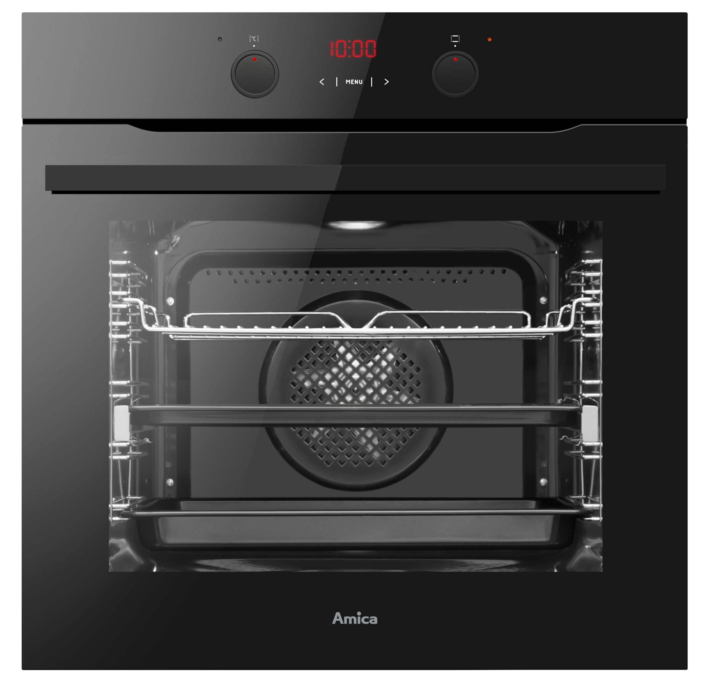 Amica Einbaubackofen »EBX 944 200 S« mit 1-fach-Teleskopauszug mit Steam Clean Groß backen, leicht reinigen: 77 l Volumen & SteamClean